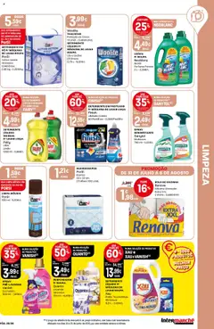 Intermarché folheto │ válido de 31.07.2025 | Página: 25 | Produtos: Guardanapos, Base, Detergente, Limpa móveis