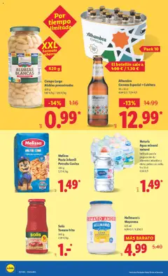 Naturis Agua mineral natural, Agua mineral natural Indicada para la preparación de alimentos infantiles y dietas pobres en sodio. 9 x 33 cl │ válido desde el 25.08.2025 | Página: 18 | Productos: Cerveza, Pasta, Κούβα, Agua mineral