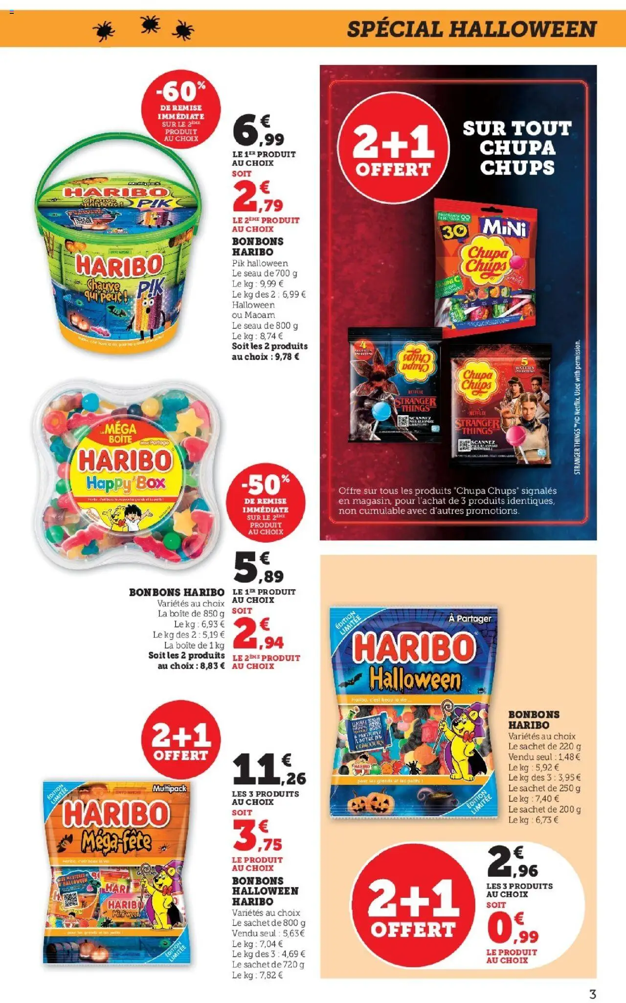 {H1} | Page: 3 | Produits: Bonbons Haribo, Bonbons halloween, Bonbons, Chips