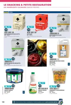 METRO - Prévisualisation de METRO - Boulanger Pâtissiers valide à partir de 08.02.2026 | Page: 108 | Produits: Mayonnaise, Sauce salade, Livre, Ketchup