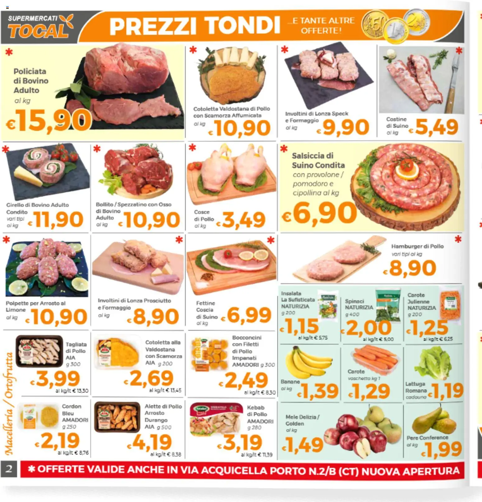 Volantino Tocal del 17.04.2026 | Pagina: 2 | Prodotti: Provolone, Pollo, Insalata, Limone