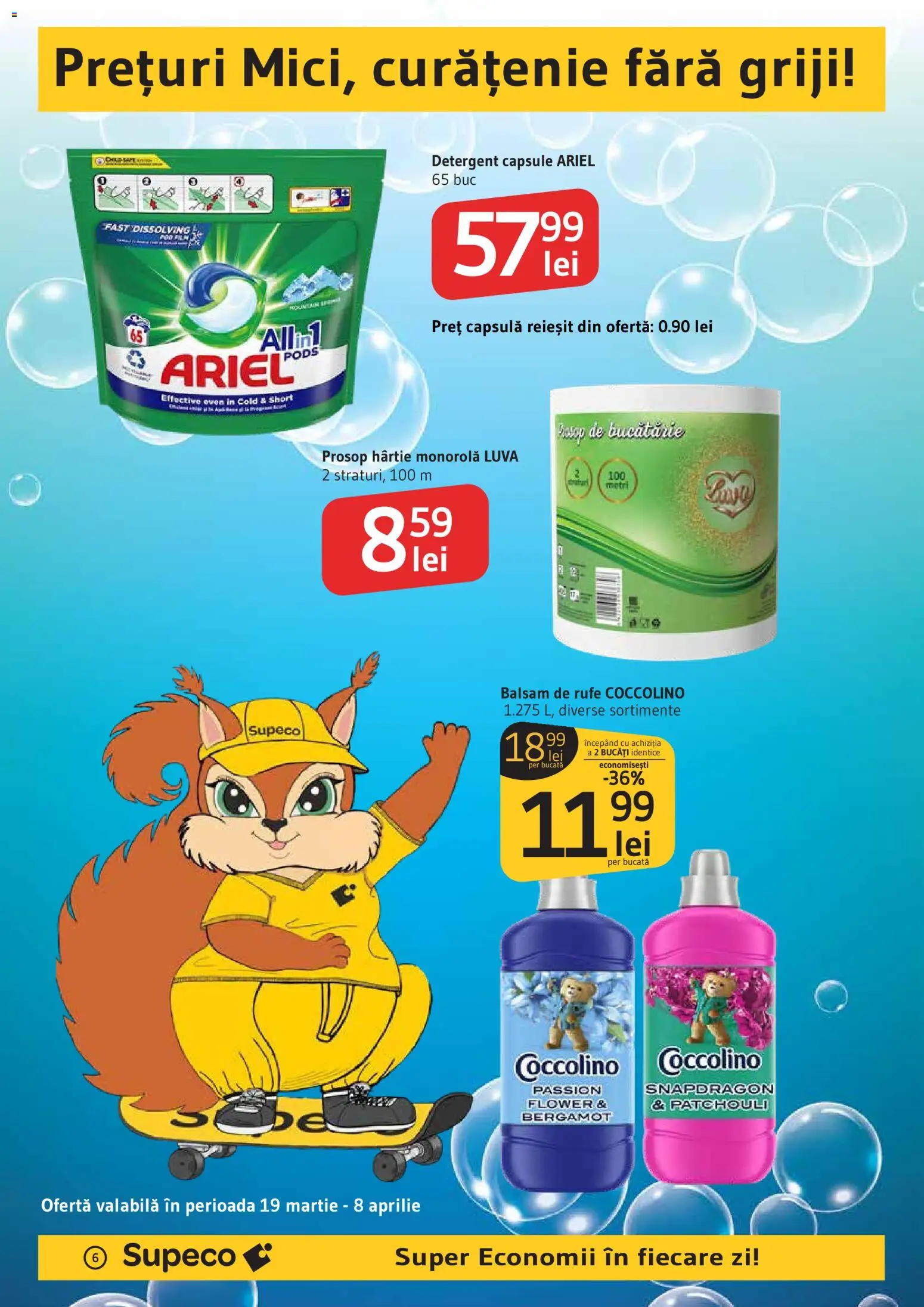 Noul catalog Supeco – valabil de la 19.03.2026 | Pagină: 6 | Produse: Bucătărie, Balsam, Detergent, Balsam de rufe
