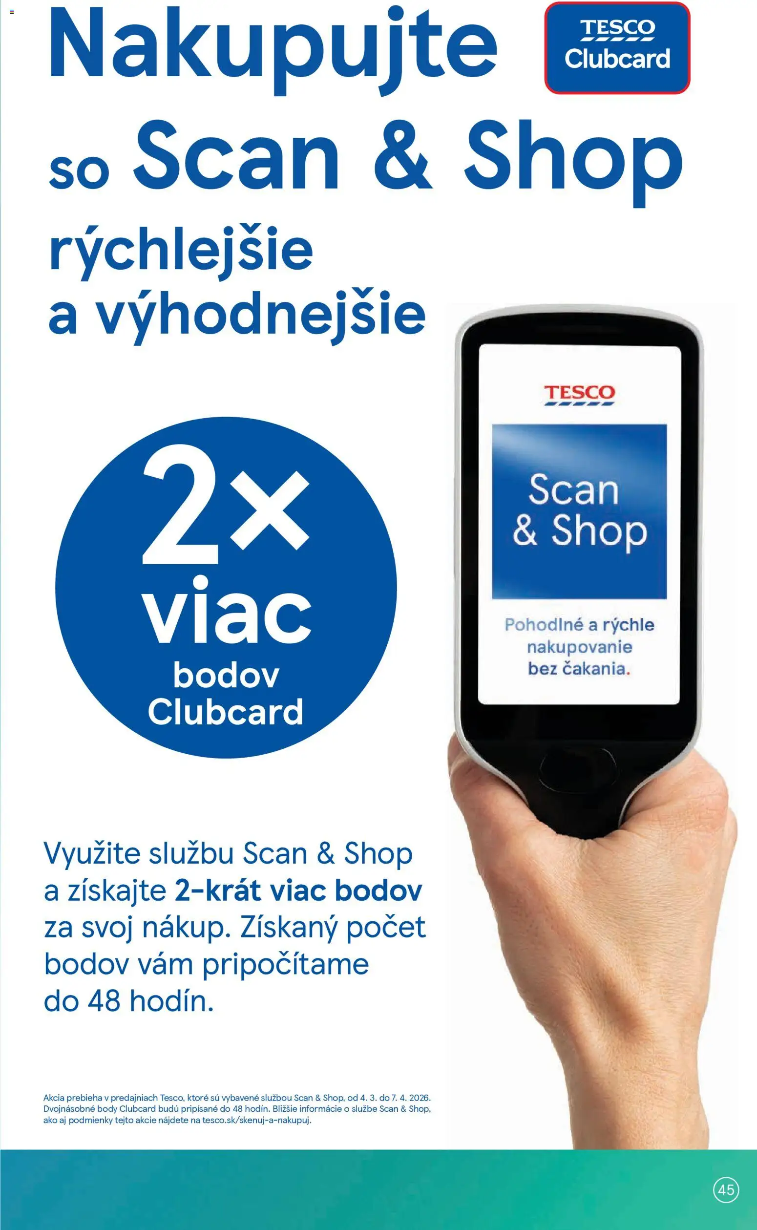 Nové Tesco akcie – leták je platný od 18.03.2026 | Strana: 45