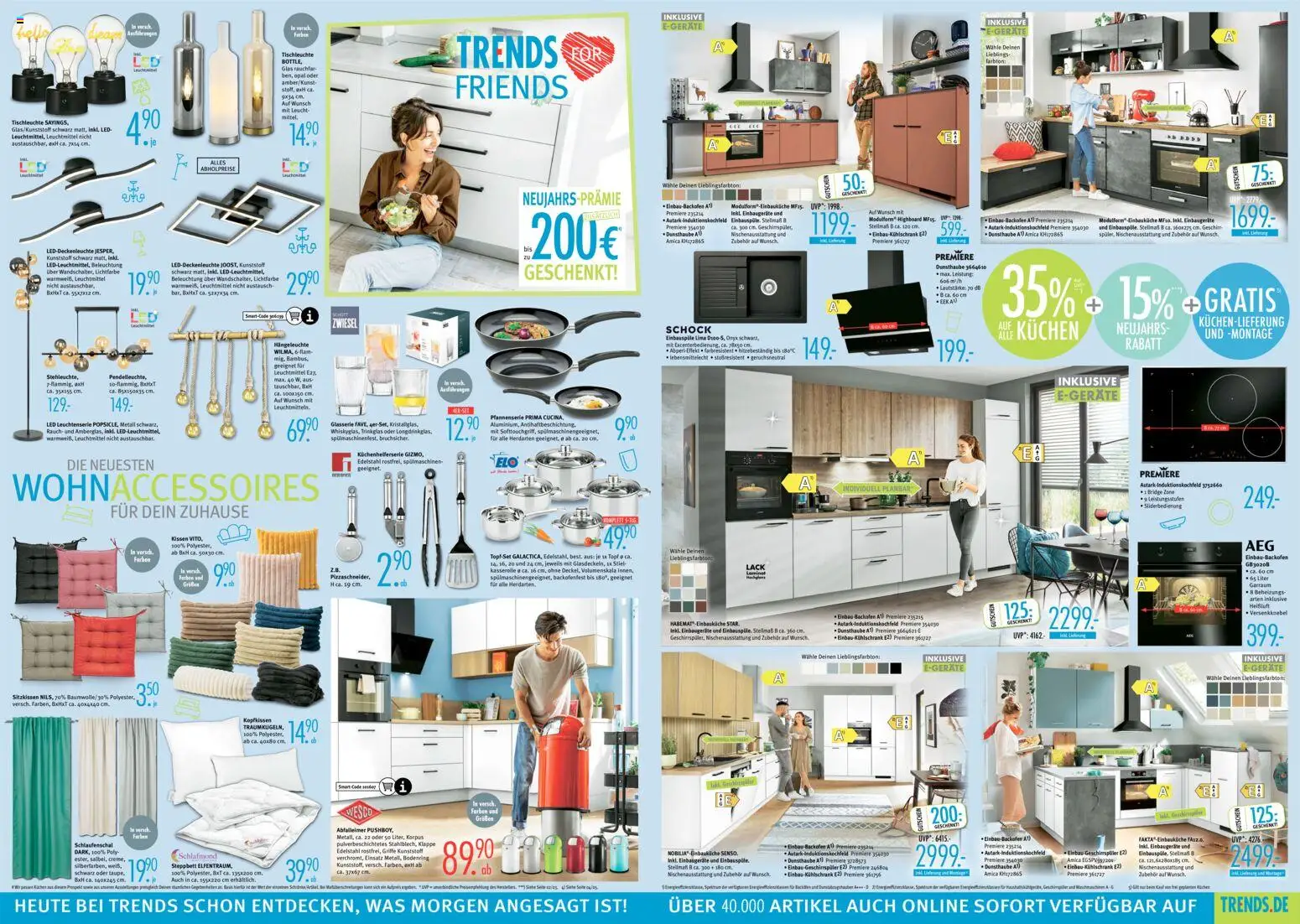 Trends Prospekt 	 – gültig ab 03.01.2026 | Seite: 4 | Produkte: HIghboard, Kopfkissen, Backofen, Kuchen