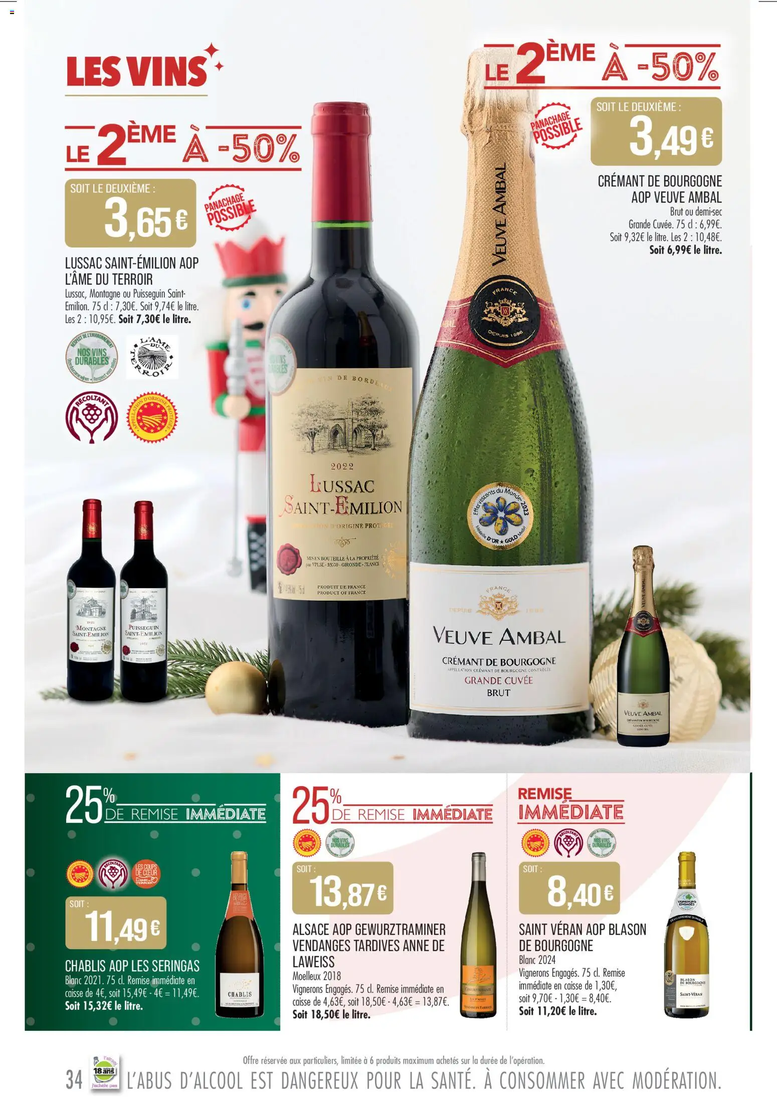 {H1} | Page: 34 | Produits: Crémant de bourgogne, Crémant, Vin