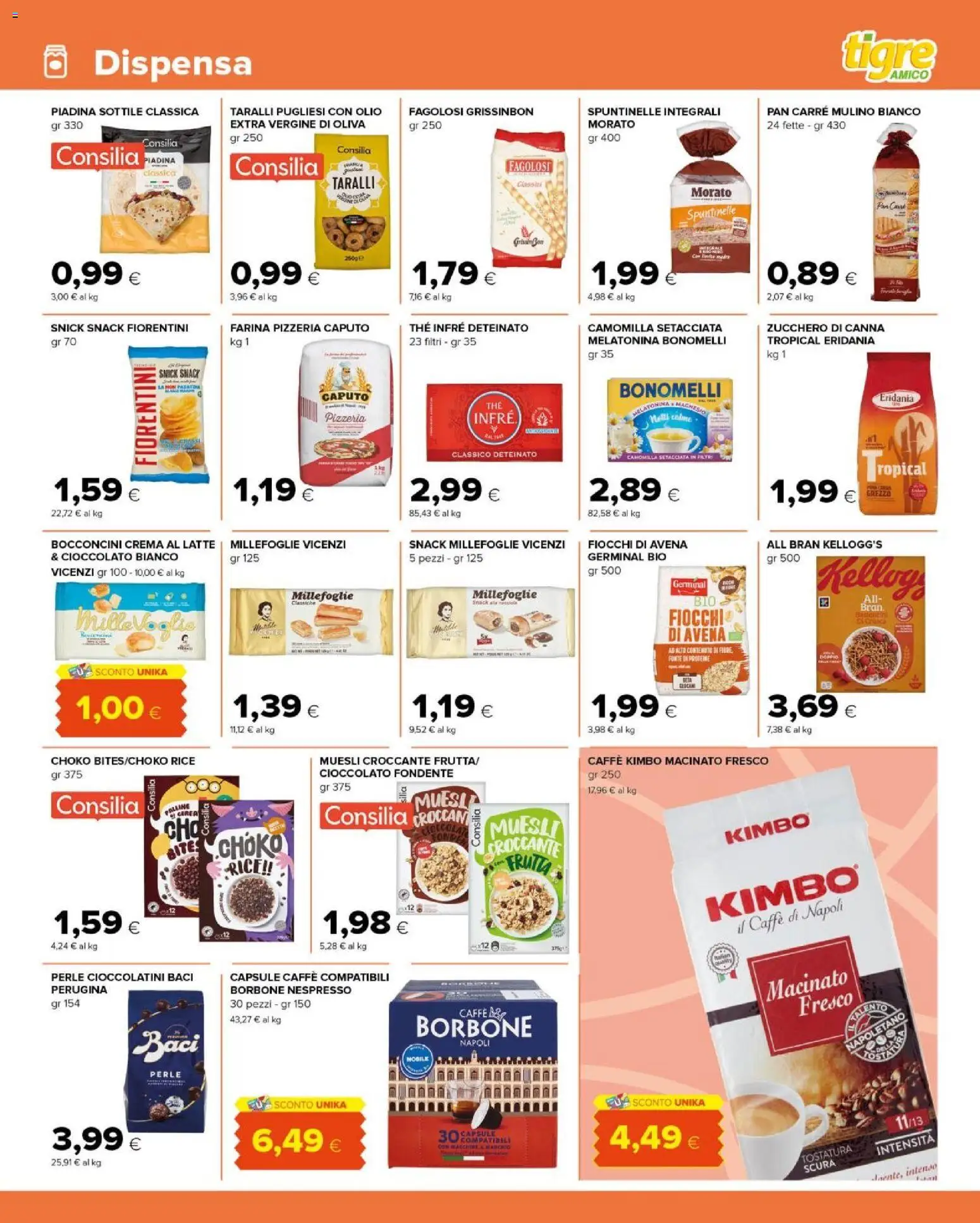Volantino Tigre del 03.01.2026 | Pagina: 7 | Prodotti: Muesli, Zucchero, Olio, Cioccolatini