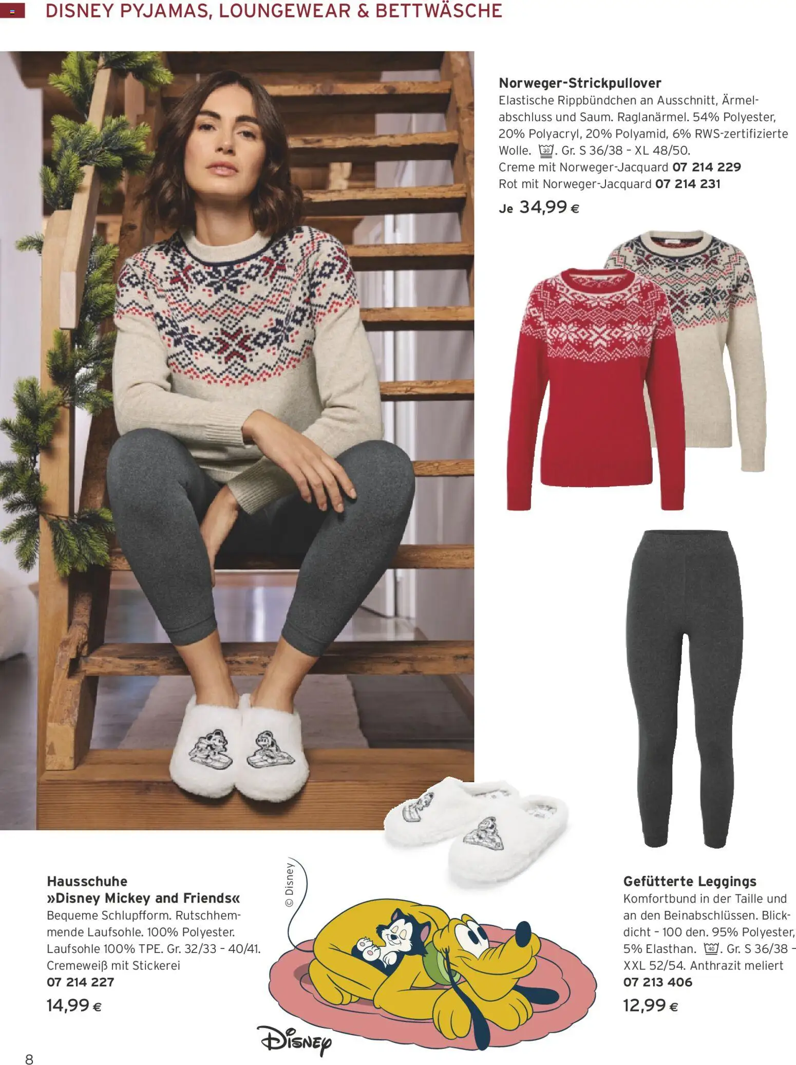 Tchibo Eduscho - Katalog Dezember 2025 gültig ab 01.12.2025 | Seite: 8 | Produkte: Leggings, Hausschuhe, Creme