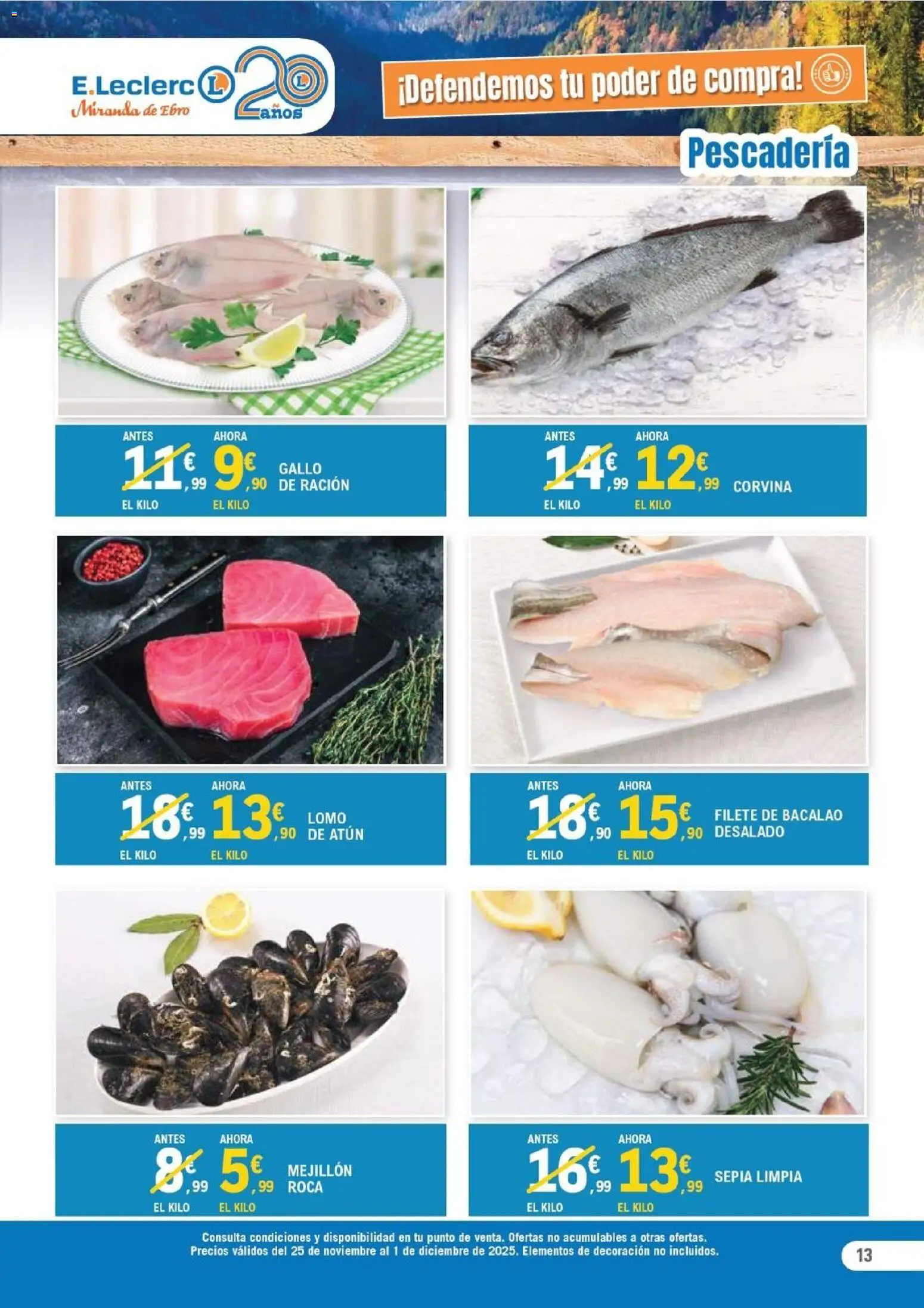 E.Leclerc Black Friday │ válido desde el 25.11.2025 | Página: 13 | Productos: Filete