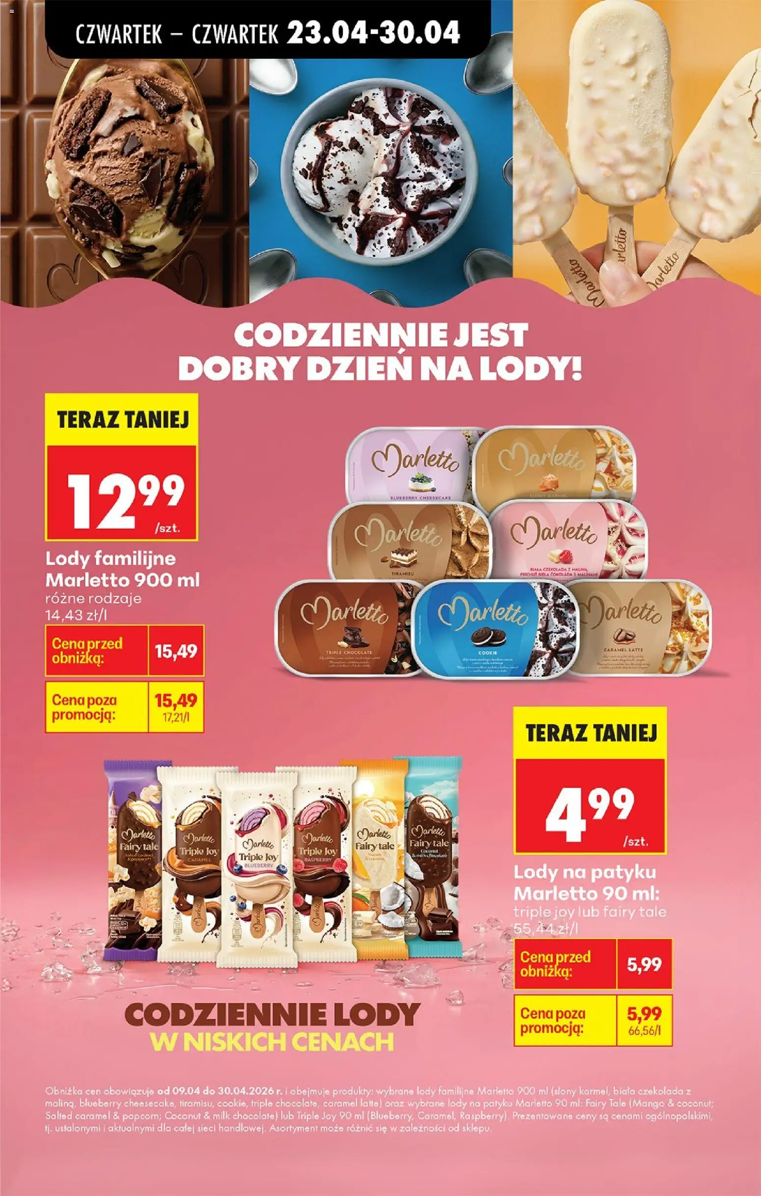 Biedronka gazetka od czwartku od 23.04.2026 | Strona: 35 | Produkty: Mango, Tiramisu, Lody na patyku, Fairy