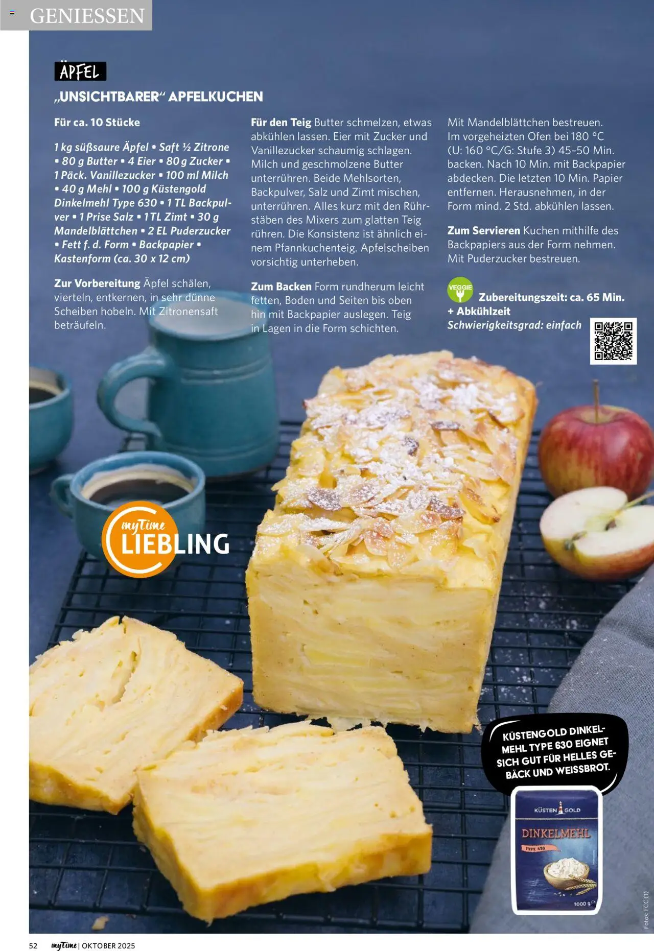 Combi myTime Oktober 2025 – gültig ab 01.10.2025 | Seite: 52 | Produkte: Ofen, Butter, Zucker, Kuchen