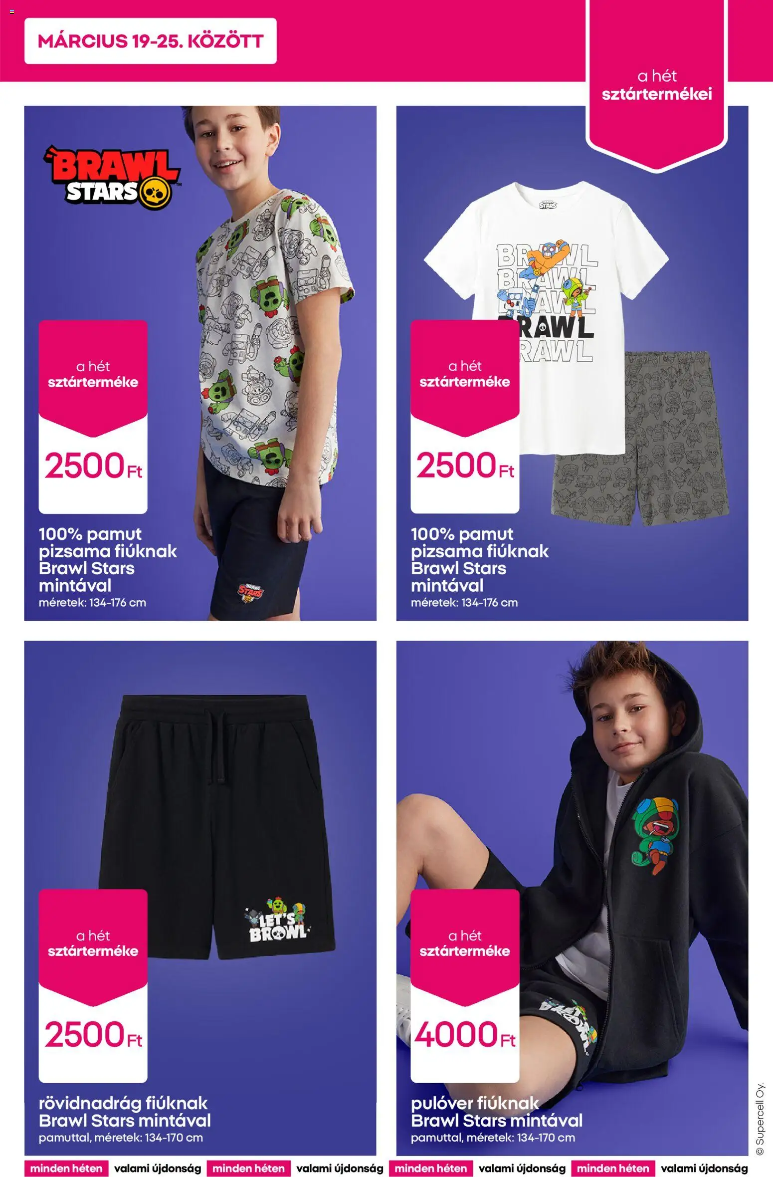 Pepco akciós ujság - amely érvényes a következő dátumtól: 19.03.2026 | Oldal: 3 | Termékek: Pulóver, Rövidnadrág, Pizsama