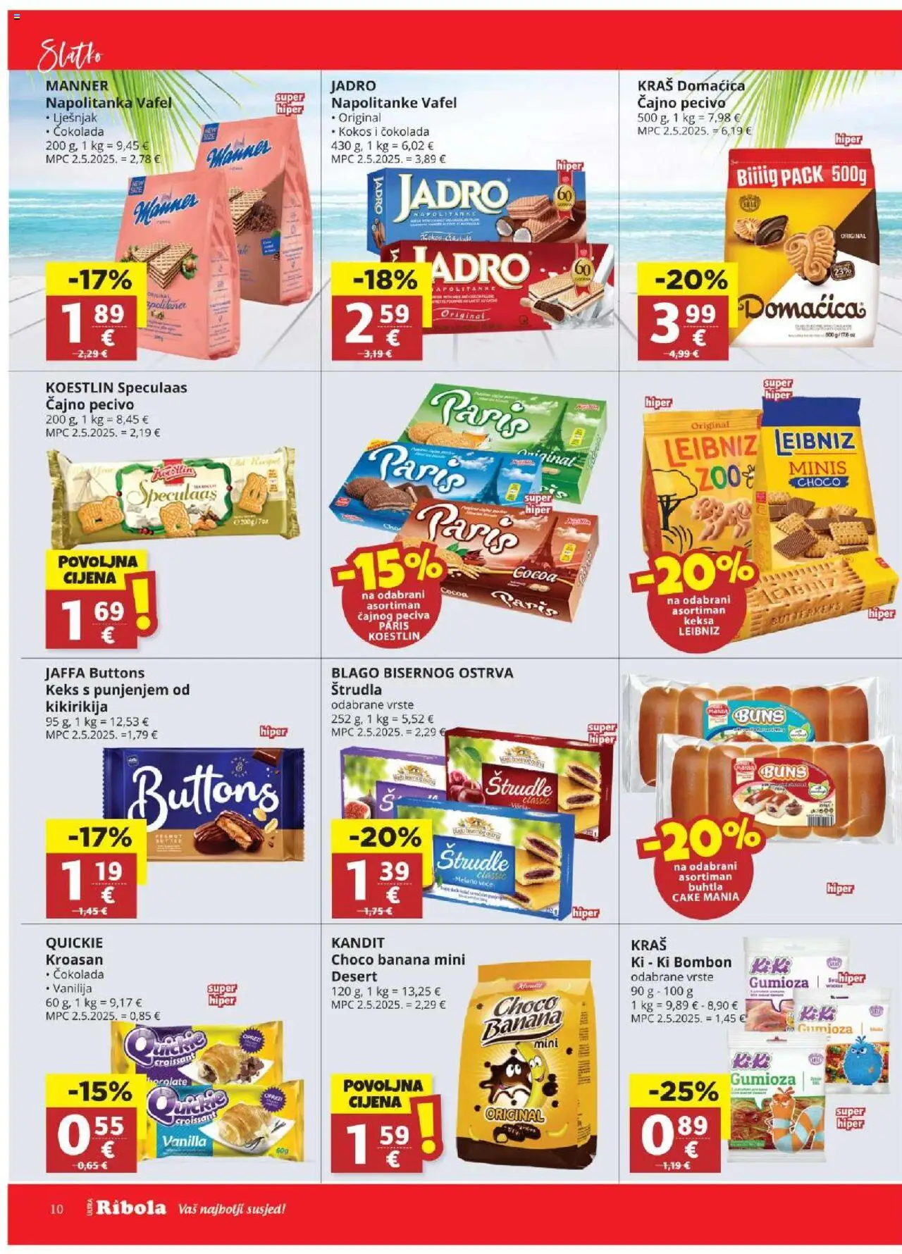 Ultra Gros katalog | vrijedi od 06.08.2025 | Stranica: 10 | Proizvodi: Keks, Voće, Pecivo, Štrudle