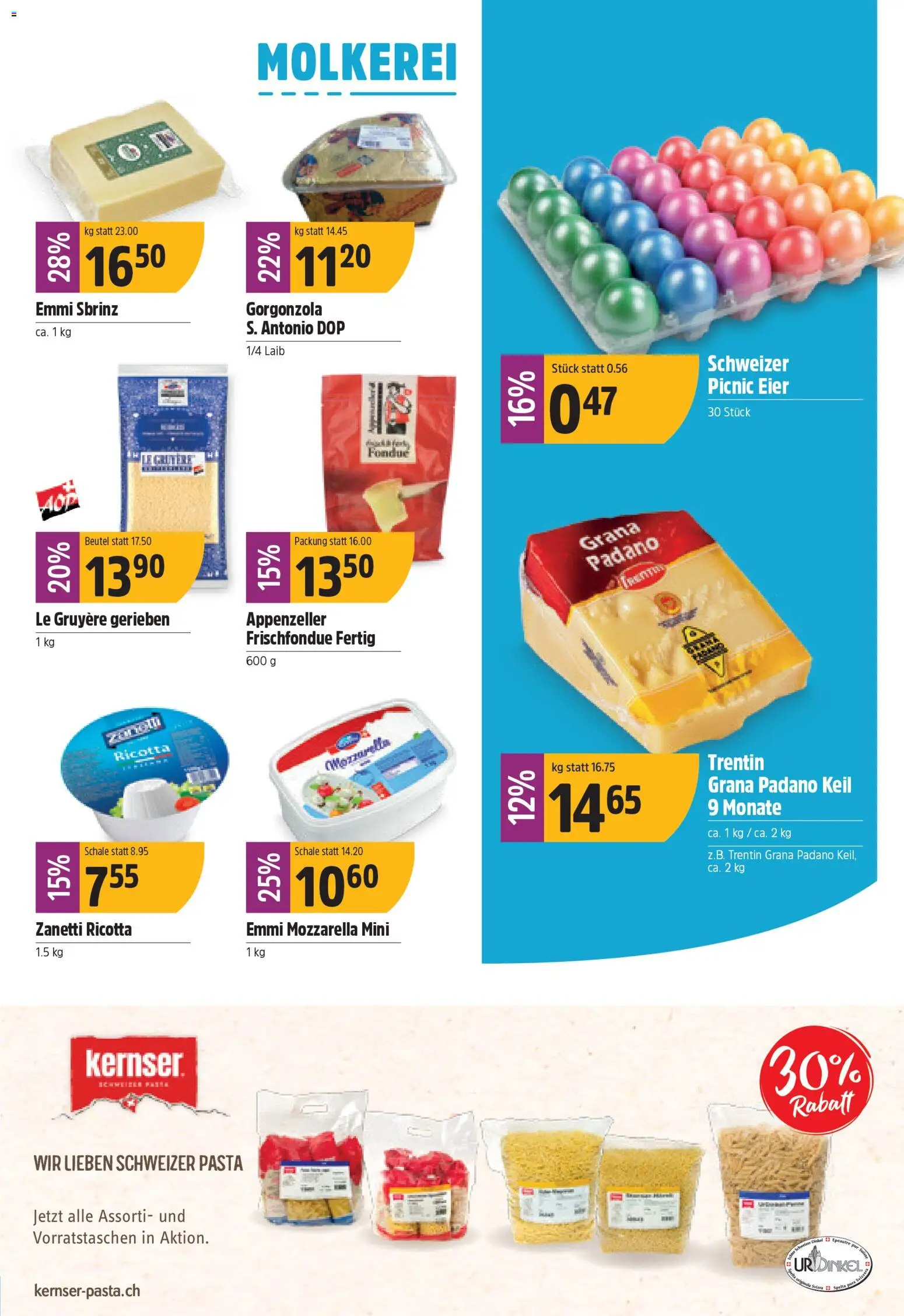 TopCC Aktionen – gültig ab 02.02.2026 | Seite: 11 | Produkte: Eier, Pasta, Fondue