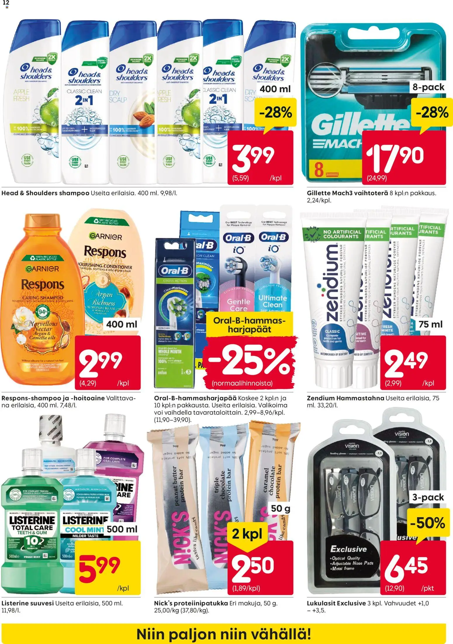 Rusta tarjoukset – voimassa 23.02.2026 alkaen | Sivu: 12 | Tuotteet: Shampoo, Hammastahna, Suuvesi, Voi