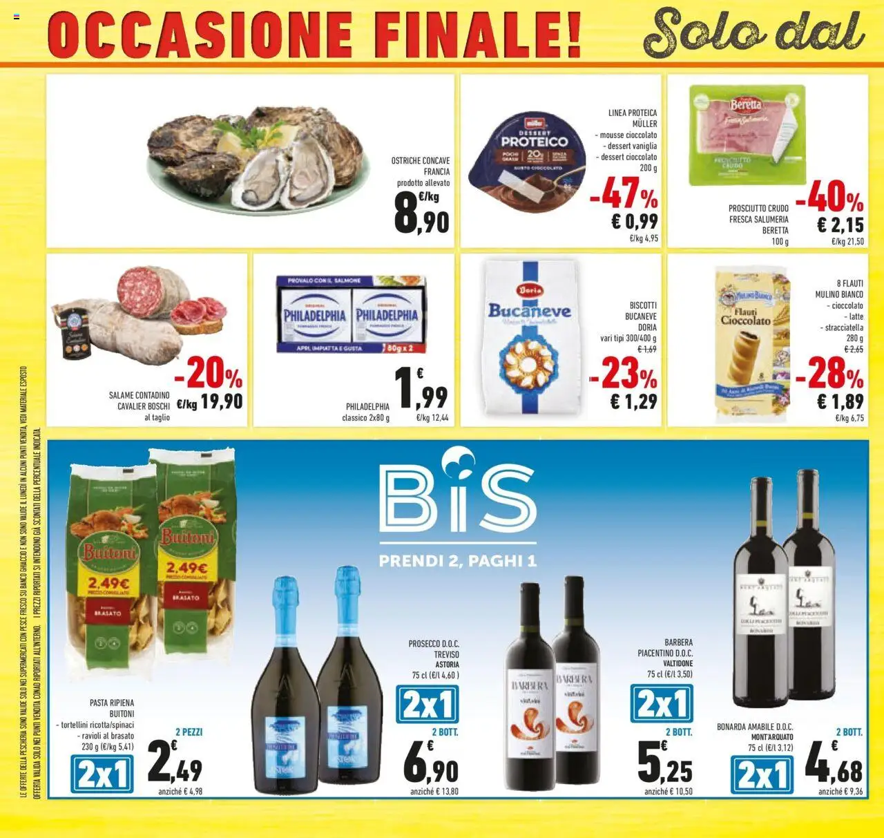 Volantino Conad del 23.09.2025 | Pagina: 42 | Prodotti: Cioccolato, Salmone, Prosecco, Prosciutto