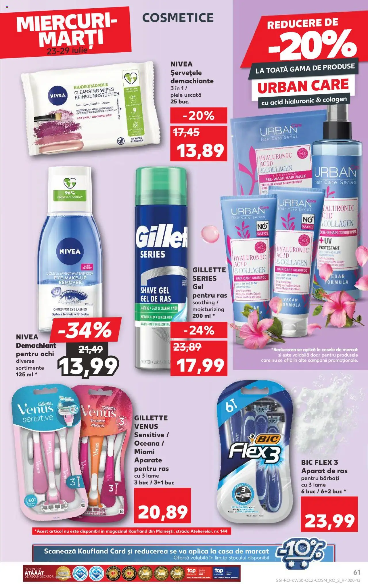 Kaufland RO akciós ujság - amely érvényes a következő dátumtól: 23.07.2025 | Oldal: 61 | Termékek: Lime, Aloe vera, Vegán