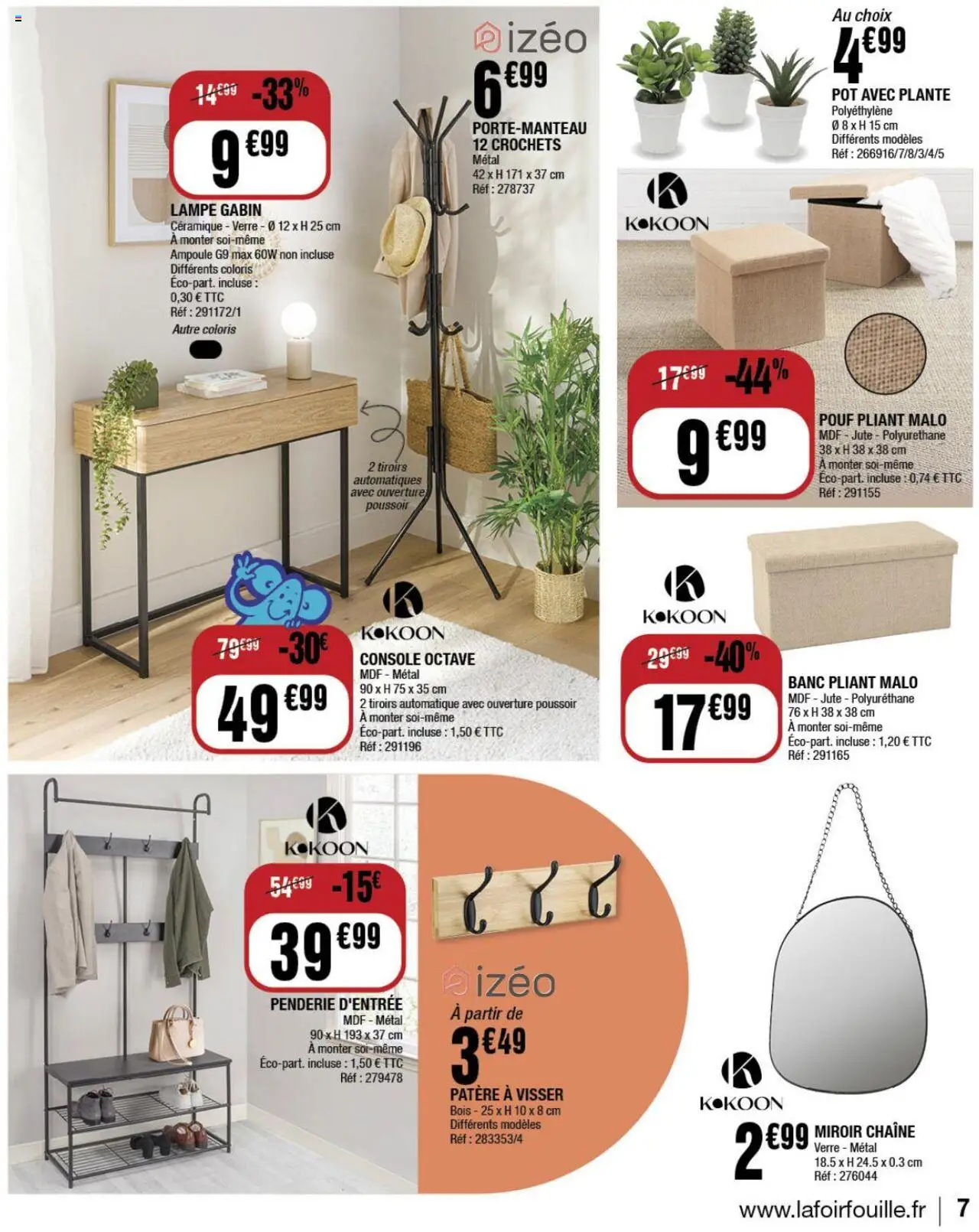  | Page: 7 | Produits: Tiroirs, Miroir, Lampe