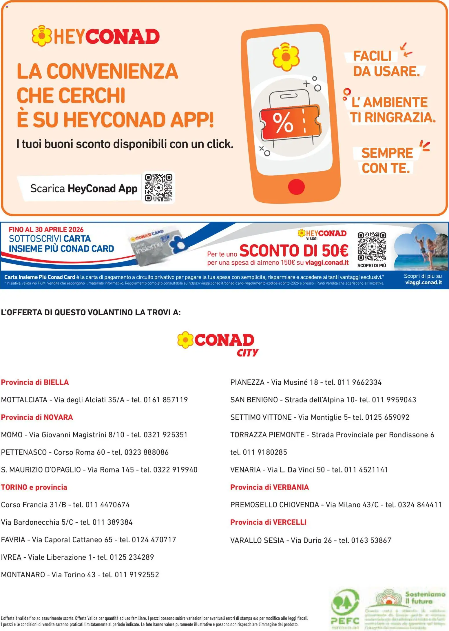 Volantino Conad del 23.04.2026 | Pagina: 8 | Prodotti: Tè, Stampa