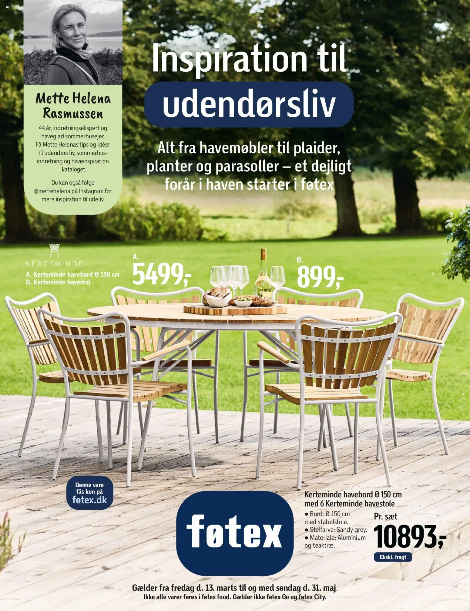 Føtex tilbudsavis – gyldig fra 13.03.2026 | Side: 1 | Produkter: Bord, Havemøbler, Havestole