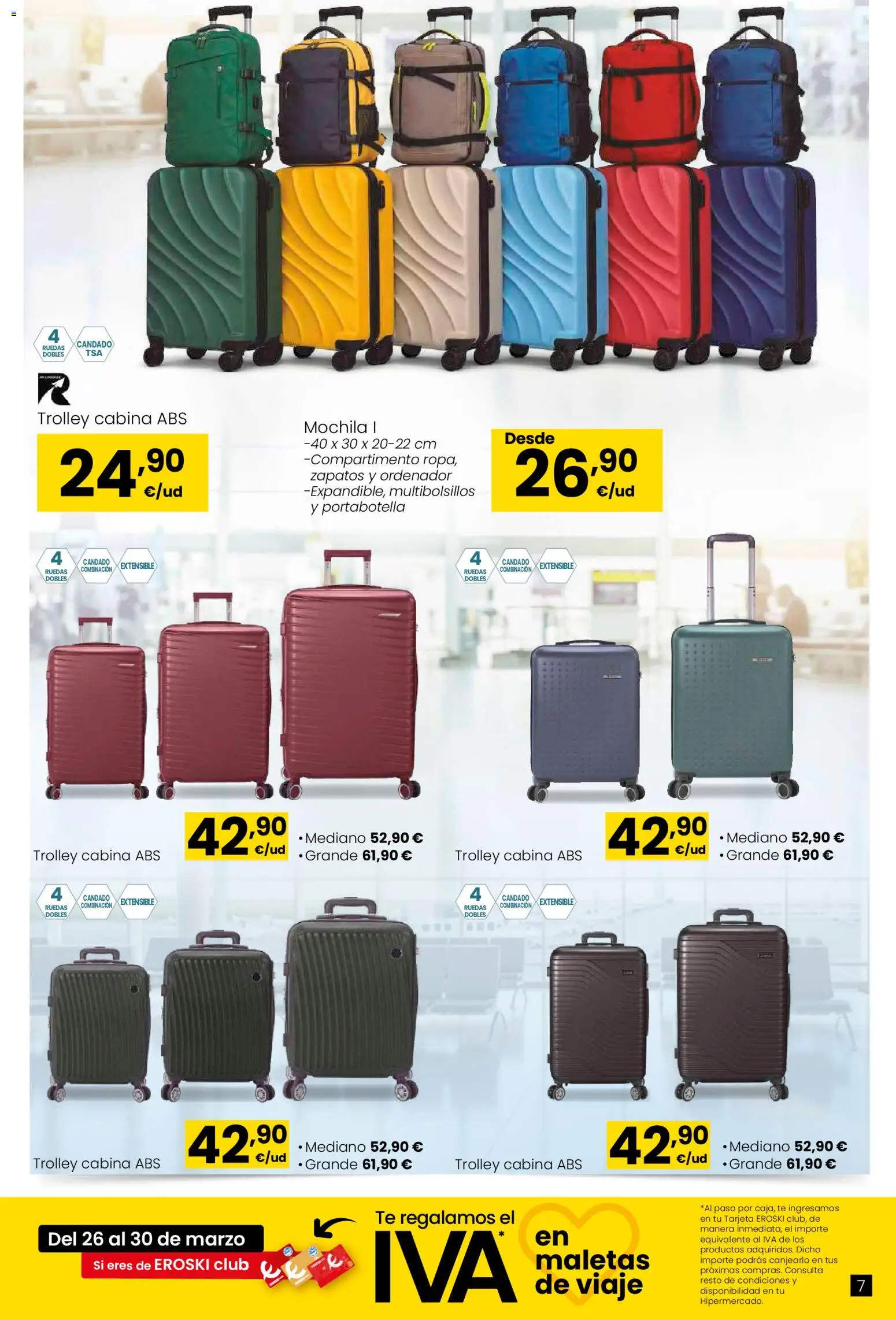 Eroski - Qué planazo │ válido desde el 26.03.2026 | Página: 7 | Productos: Mochila, Té, Ordenador