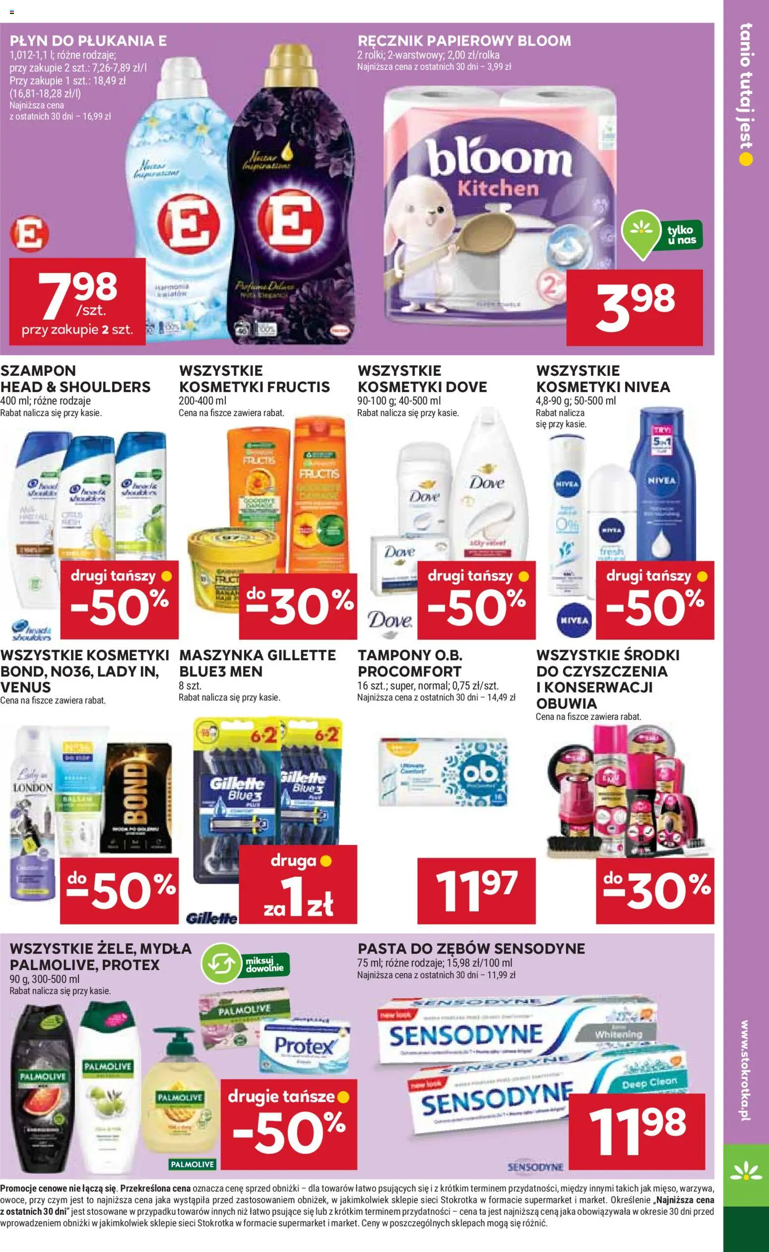 Stokrotka Gazetka od 30.10.2025 | Strona: 31 | Produkty: Stokrotka, Kosmetyki, Szampon, Ręcznik papierowy
