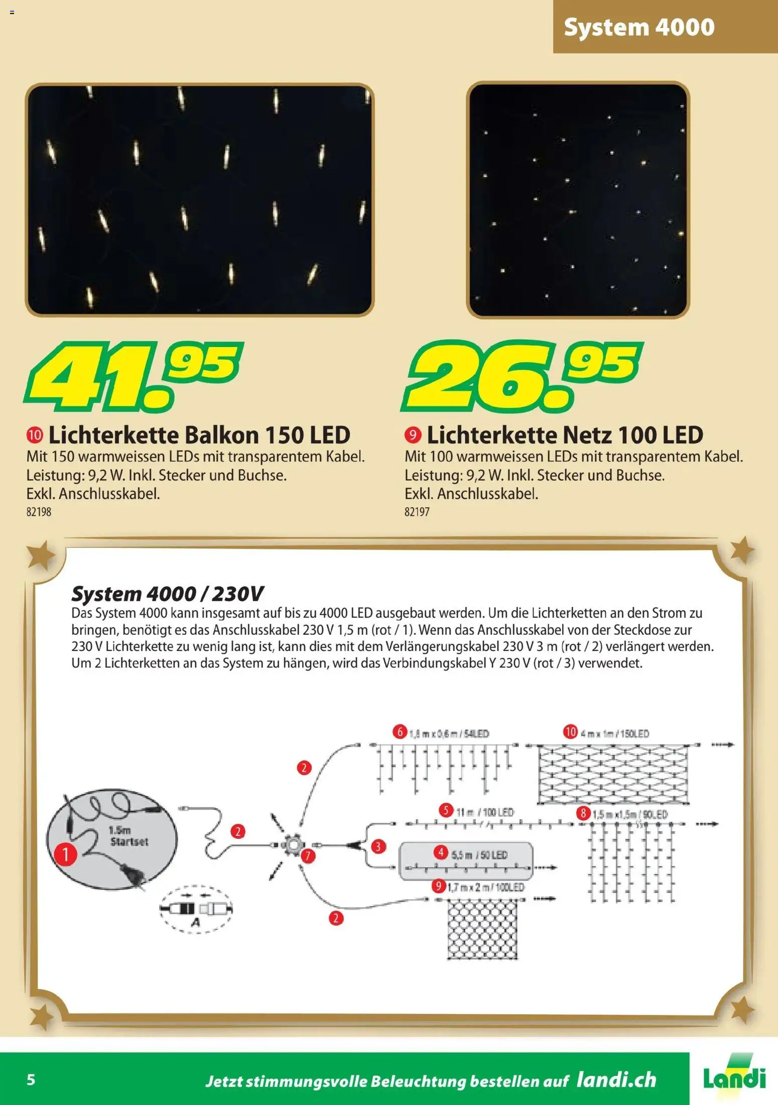 Landi Aktionen Weihnachtsbeleuchtung – gültig ab 24.10.2025 | Seite: 5 | Produkte: Steckdose, Insgesamt