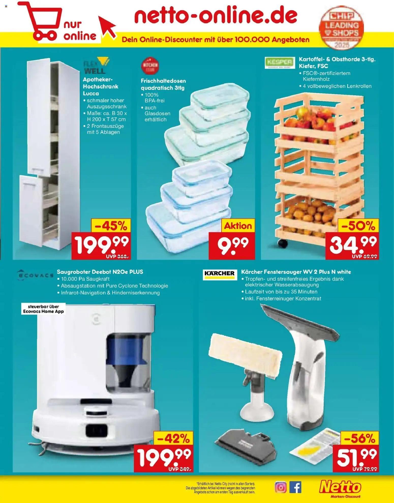 Netto Marken-Discount Prospekt Augustusburg	 – gültig ab 23.03.2026 | Seite: 45 | Produkte: Hochschrank