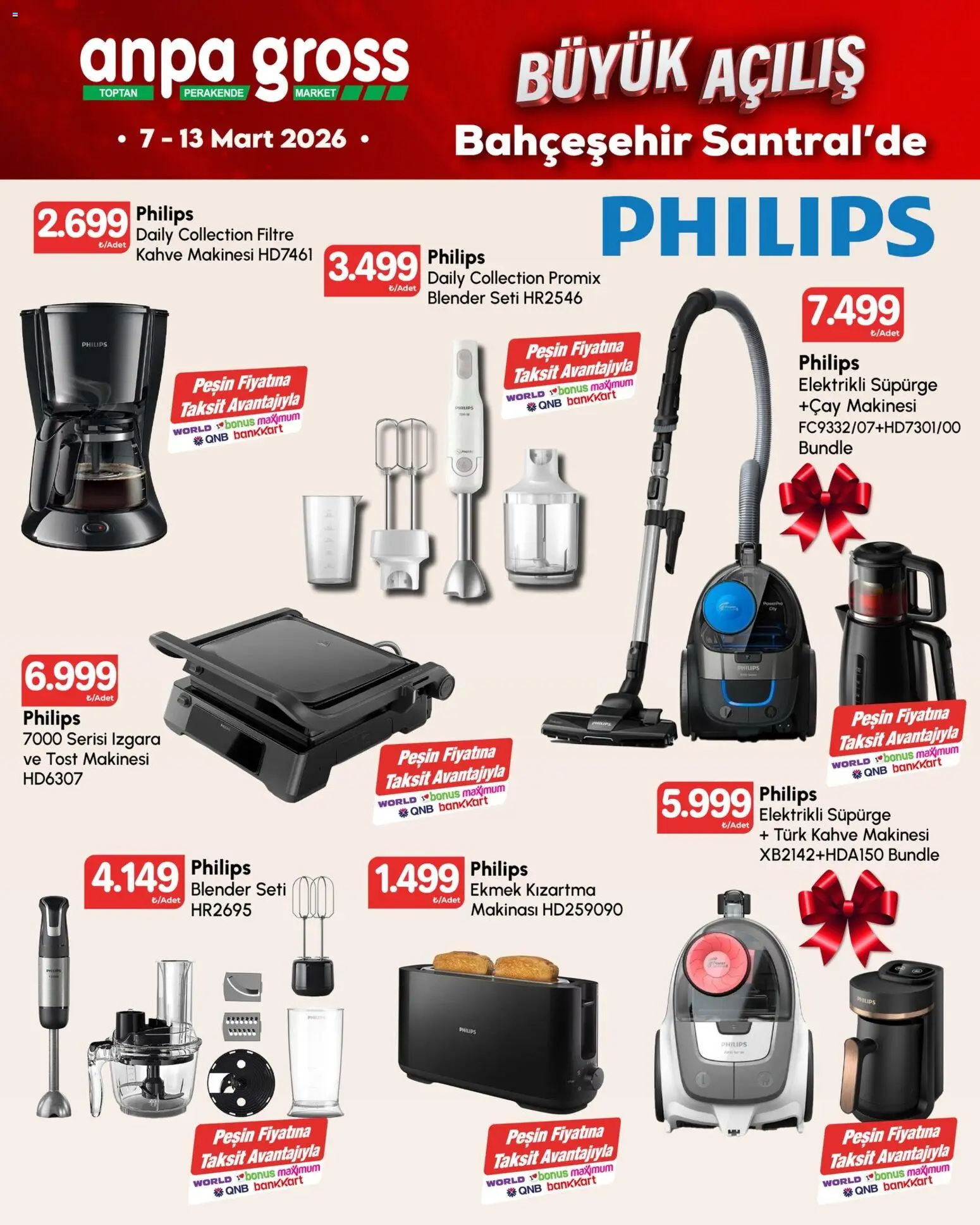 Anpa Gross - Katalog Büyük açılış 5 - 07.03.2026 tarihinden itibaren geçerlidir | Sayfa: 2 | Ürünler: Tost makinesi, Blender, Çay, Kahve makinesi