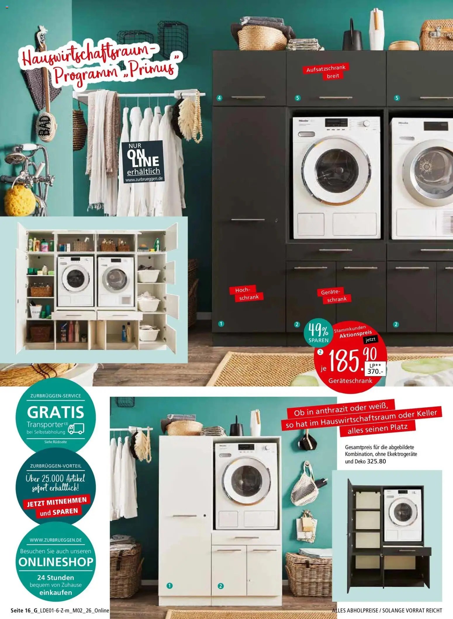 Zurbrüggen - Zurbrüggen: Unschlagbar günstig – gültig ab 09.01.2026 | Seite: 32 | Produkte: Schrank