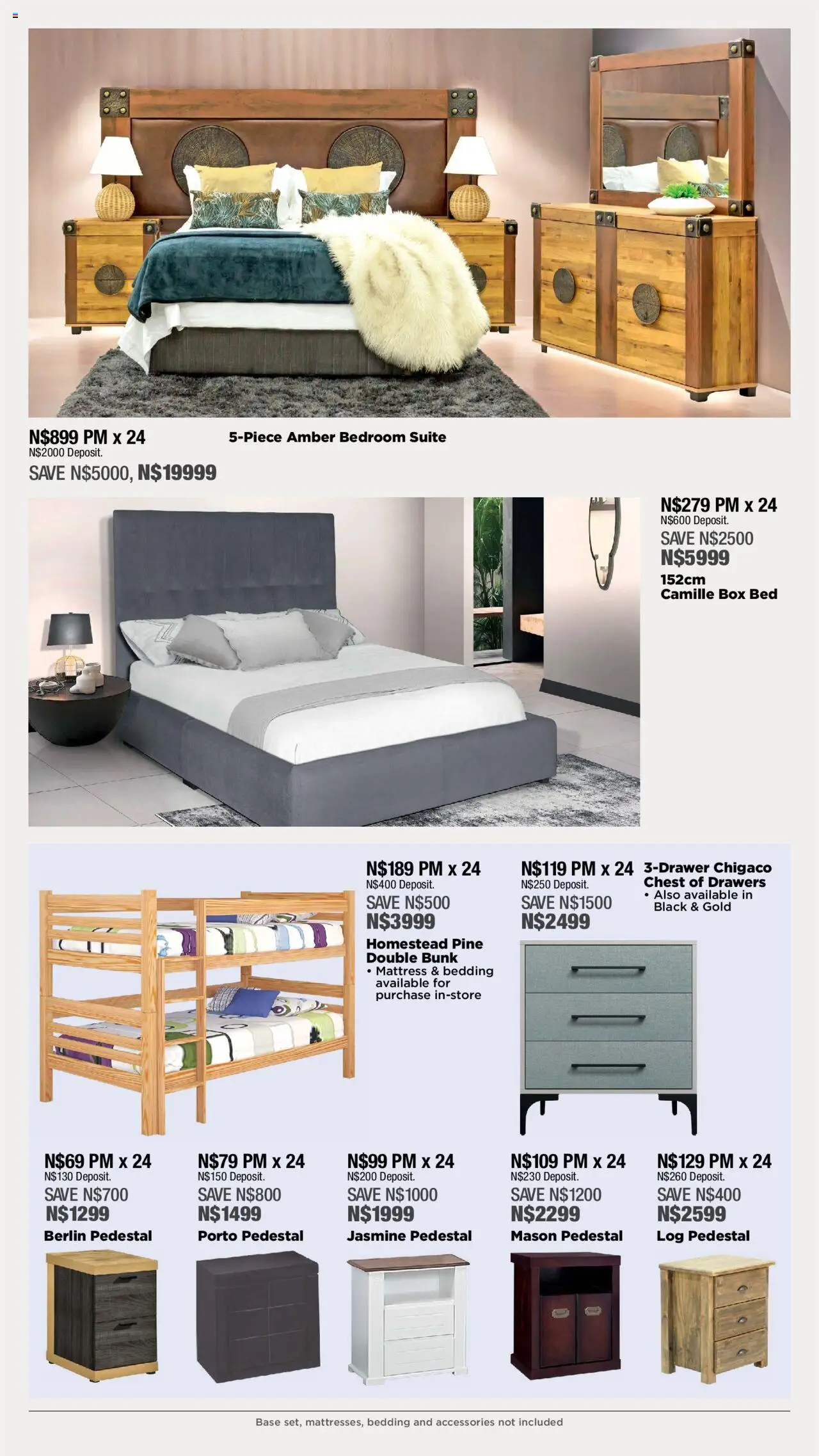 House and Home - Namibia Catalogue │ valid from 09.06.2025 | Page: 16 | Products: Pedestal, Bed, Box, Double bunk