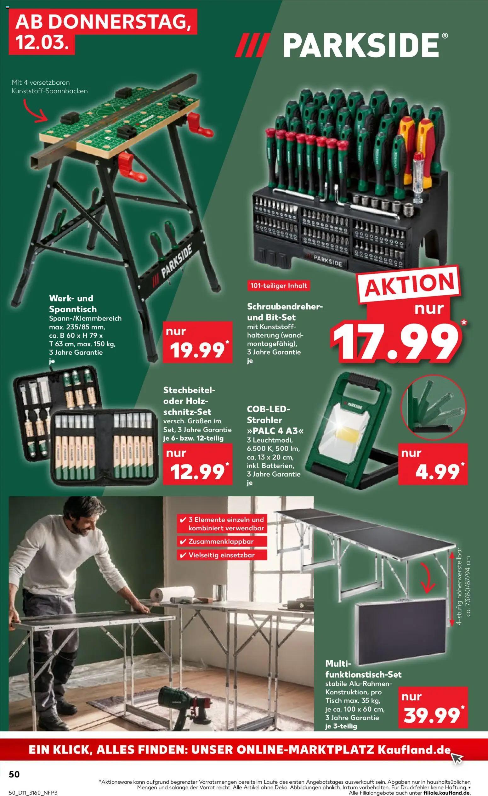 Kaufland Prospekt 	 – gültig ab 12.03.2026 | Seite: 50 | Produkte: Tisch