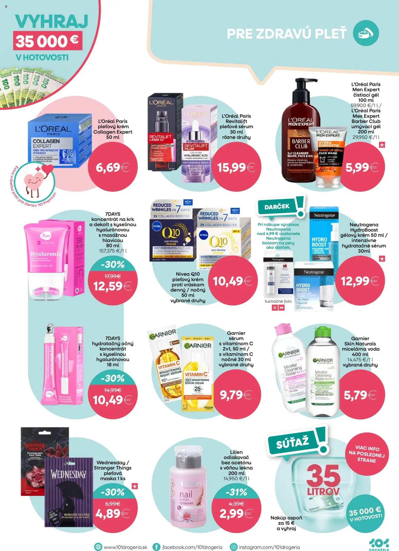 Nové 101 drogerie akcie – leták je platný od 17.12.2025 | Strana: 5 | Produkty: Nivea, Maska, Krém, Voda