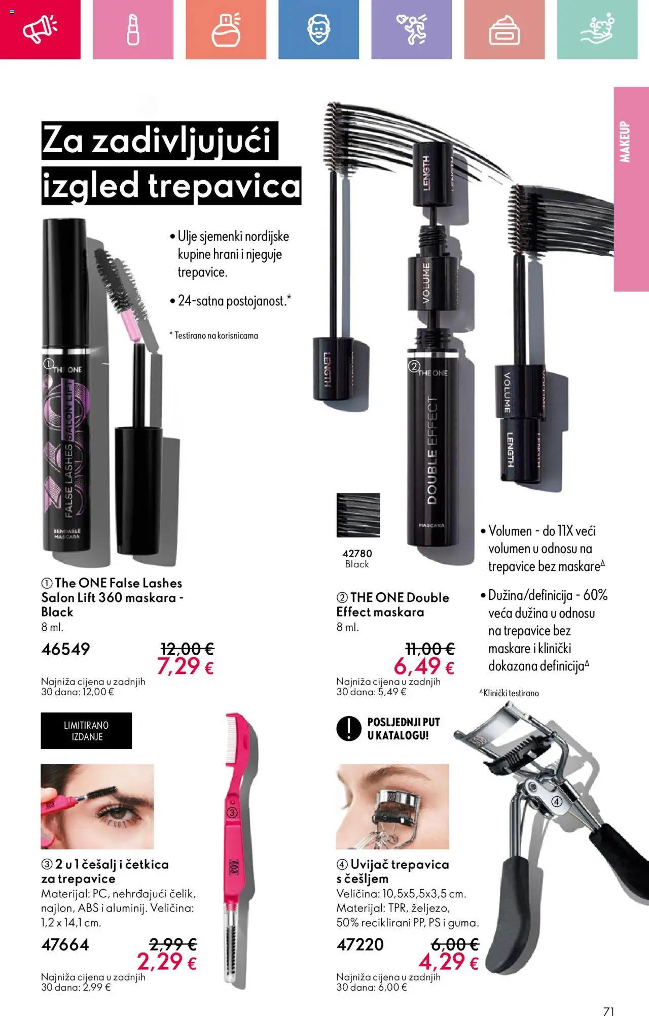 Oriflame katalog | vrijedi od 03.08.2025 | Stranica: 71 | Proizvodi: Maskara, Ulje