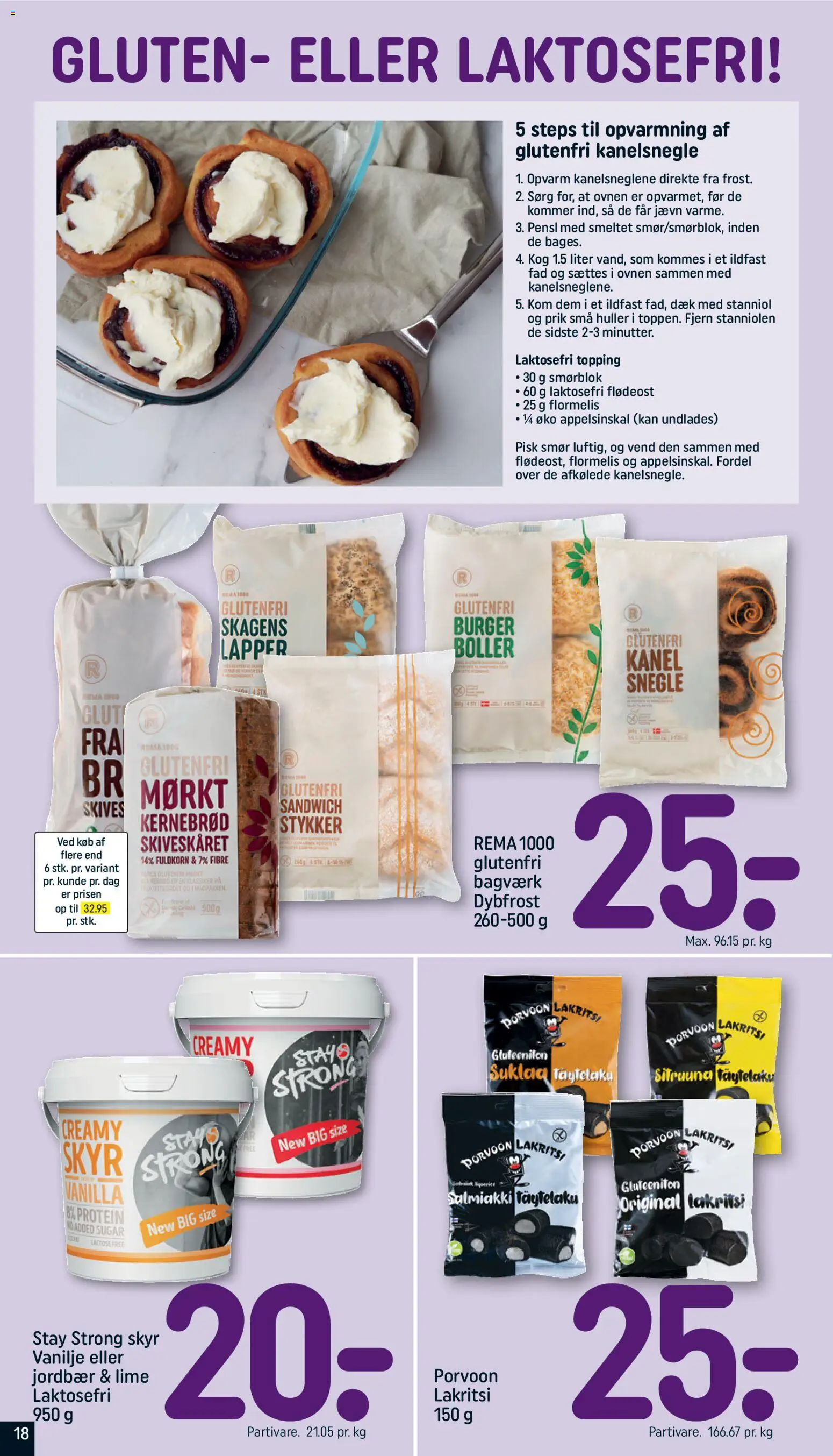 Rema 1000 tilbudsavis – gyldig fra 01.03.2026 | Side: 18 | Produkter: Smør, Skyr, Jordbær, Søm