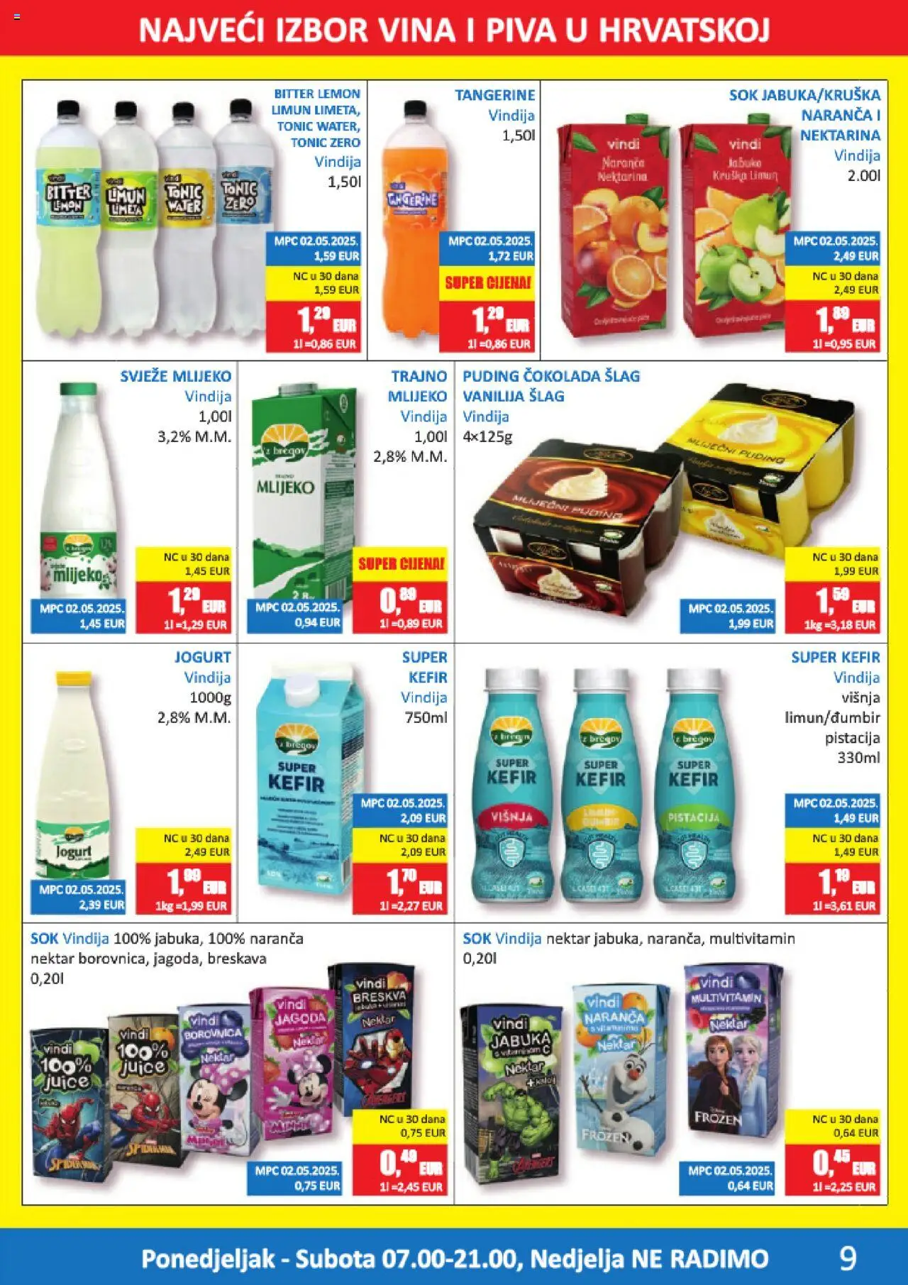 Vrutak katalog | vrijedi od 11.08.2025 | Stranica: 9 | Proizvodi: Limun, Breskva, Kefir, Šlag