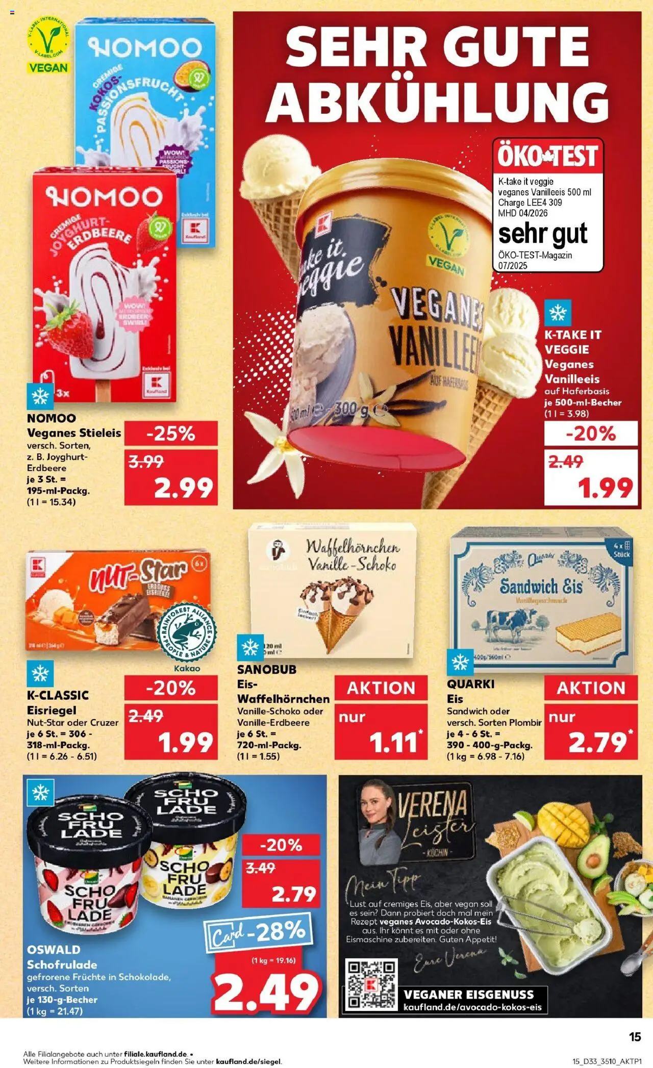 Kaufland prospekt Coswig	 - gültig ab dem 14.08.2025 | Seite: 15 | Produkte: Eis