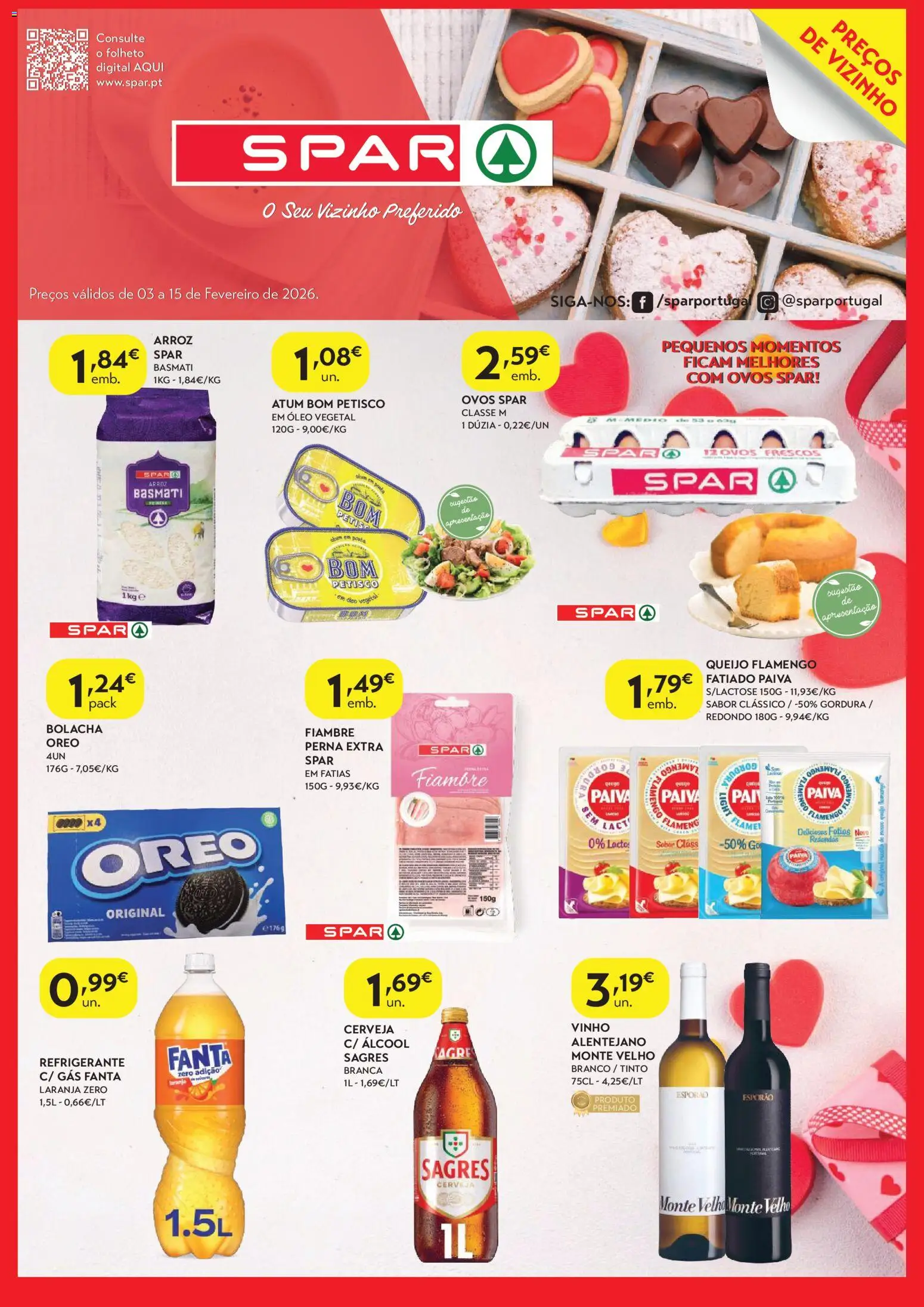Spar - folheto │ válido de 03.02.2026 | Página: 1 | Produtos: Refrigerante, Queijo, Vinho, Arroz