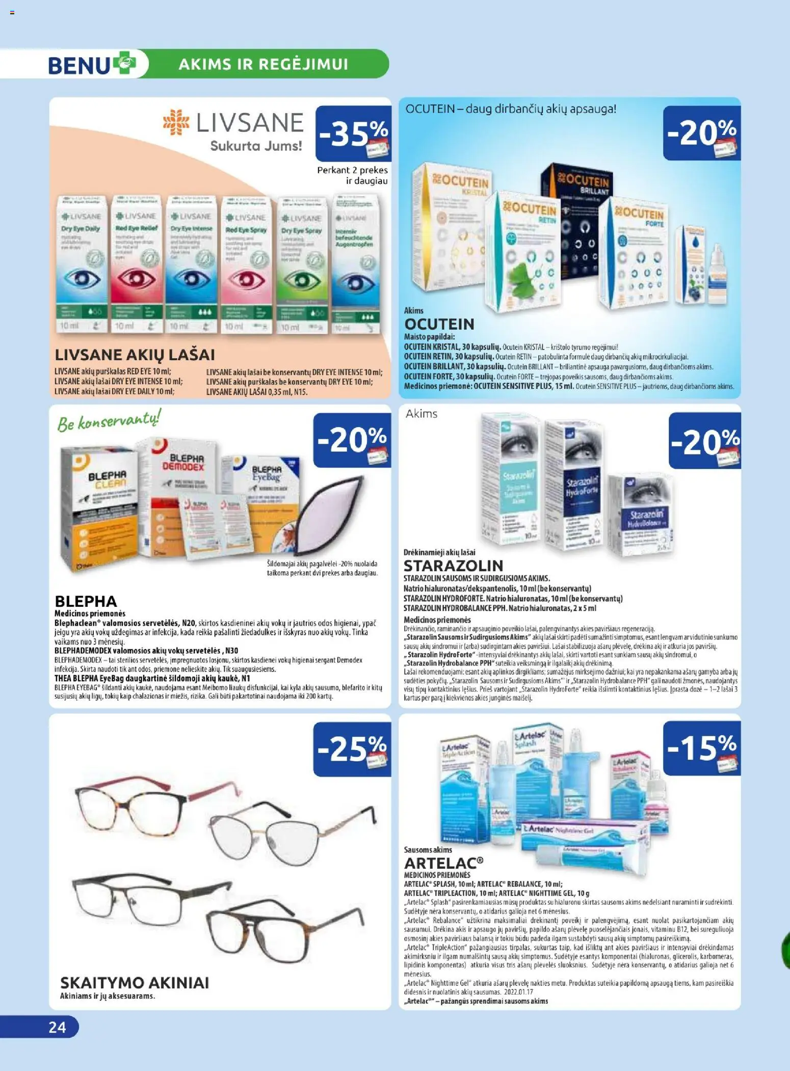 BENU akcijos nuo 01.12.2025 | Puslapis: 24 | Prekių: Akiniai