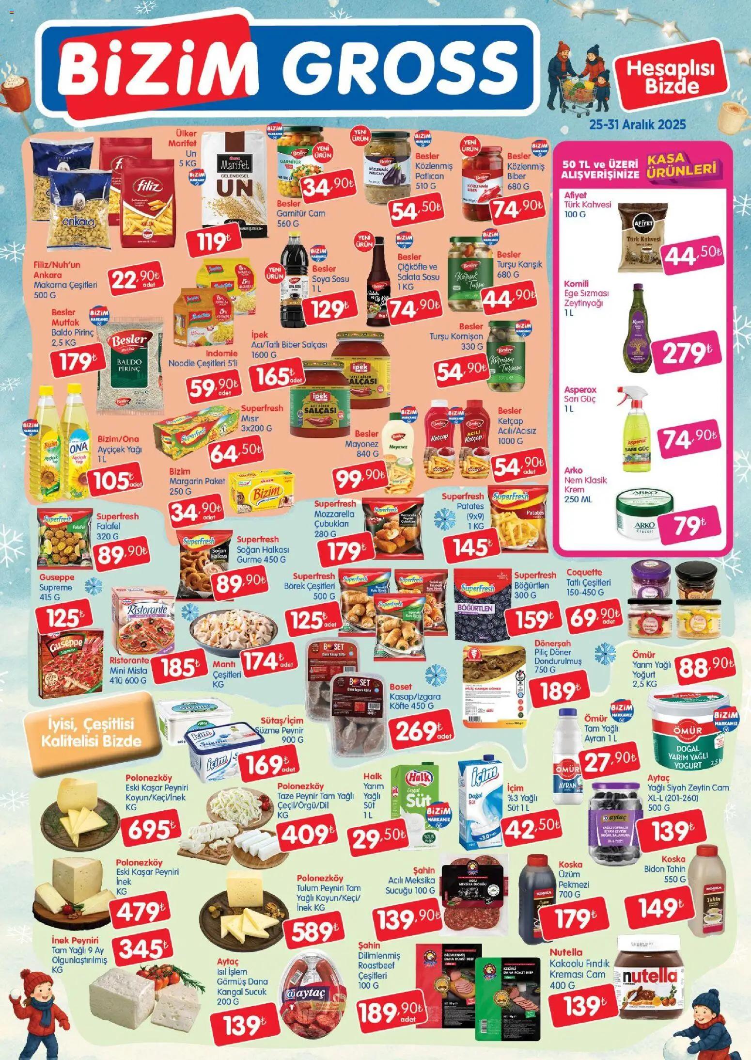 Bizim Toptan - Bizim Gross Fırsat Bülteni - 25.12.2025 tarihinden itibaren geçerlidir | Sayfa: 3 | Ürünler: Döner, Ketçap, Mayonez, Üzüm