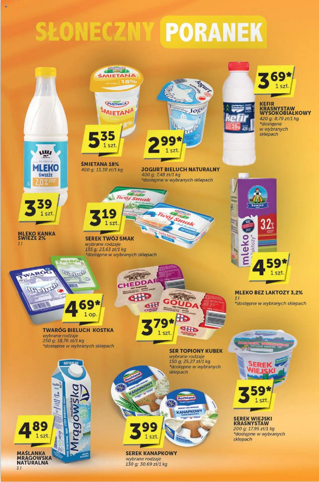 Groszek Gazetka - Katalog od 12.06.2025 | Strona: 3 | Produkty: Kefir, Serek wiejski, Mleko, Ser