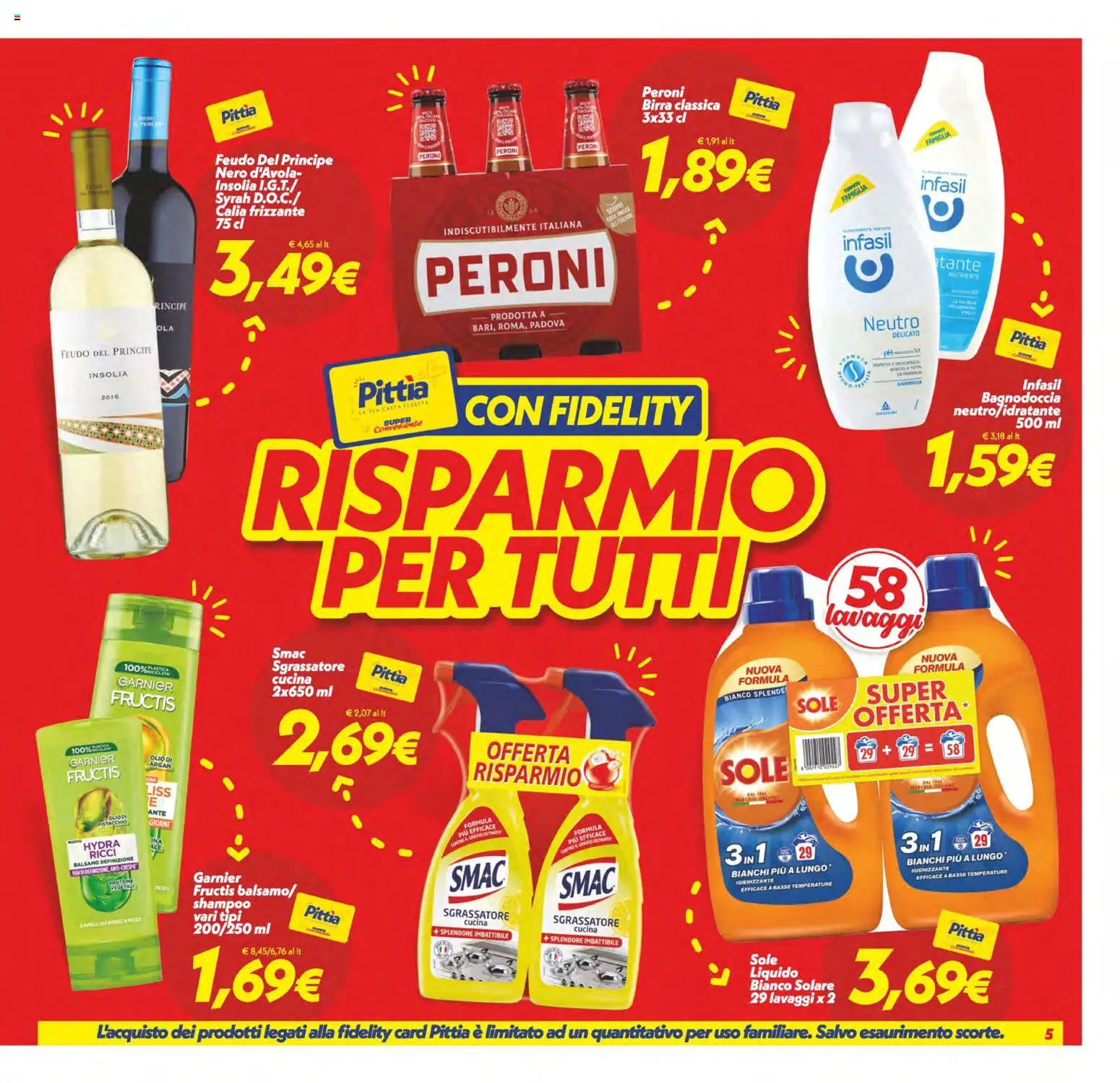 Volantino SuperConveniente del 24.02.2026 | Pagina: 5 | Prodotti: Balsamo, Birra, Sgrassatore, Olio