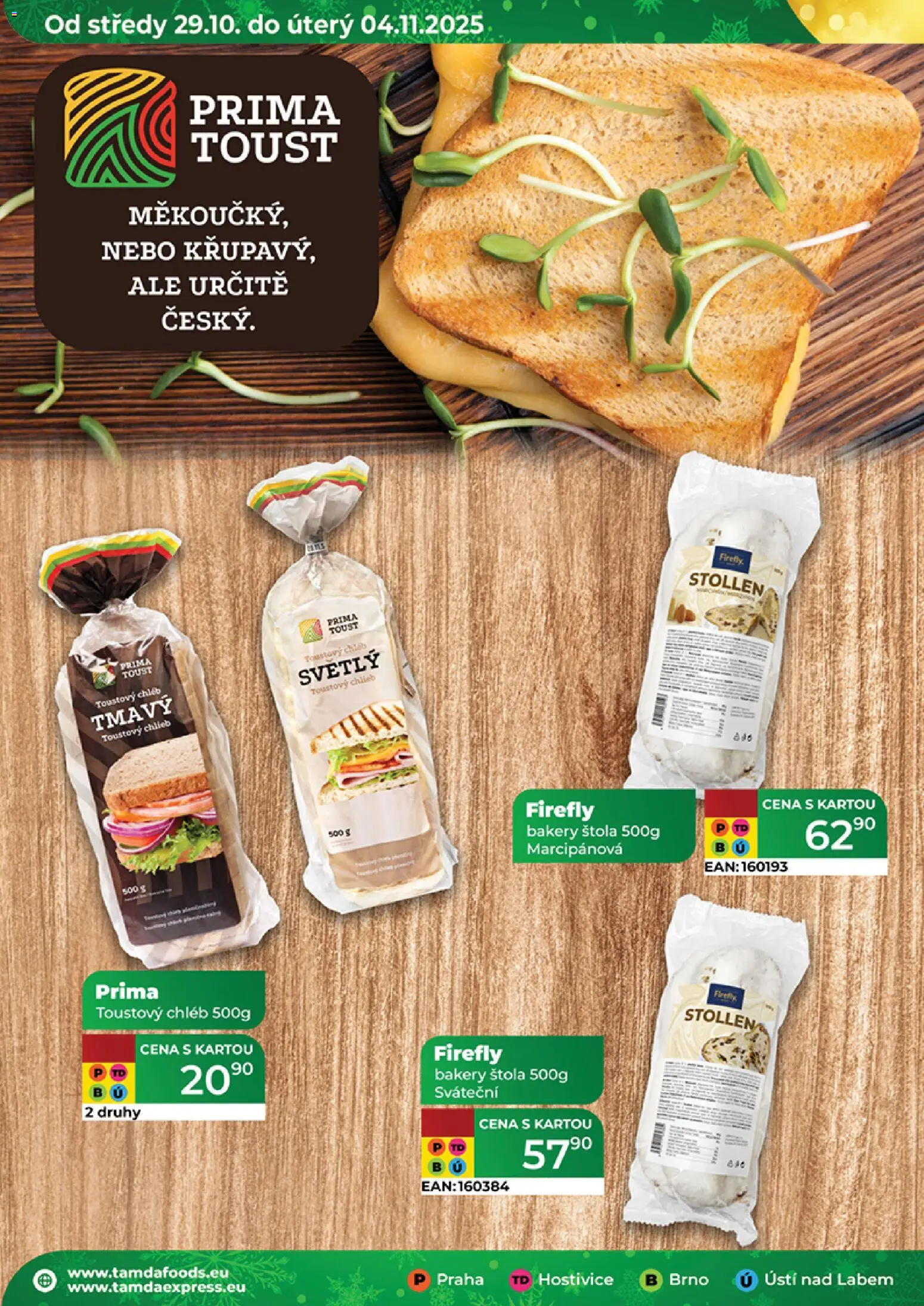 Tamda Foods leták od 29.10.2025 | Strana: 30 | Produkty: Chléb, Toustový chléb