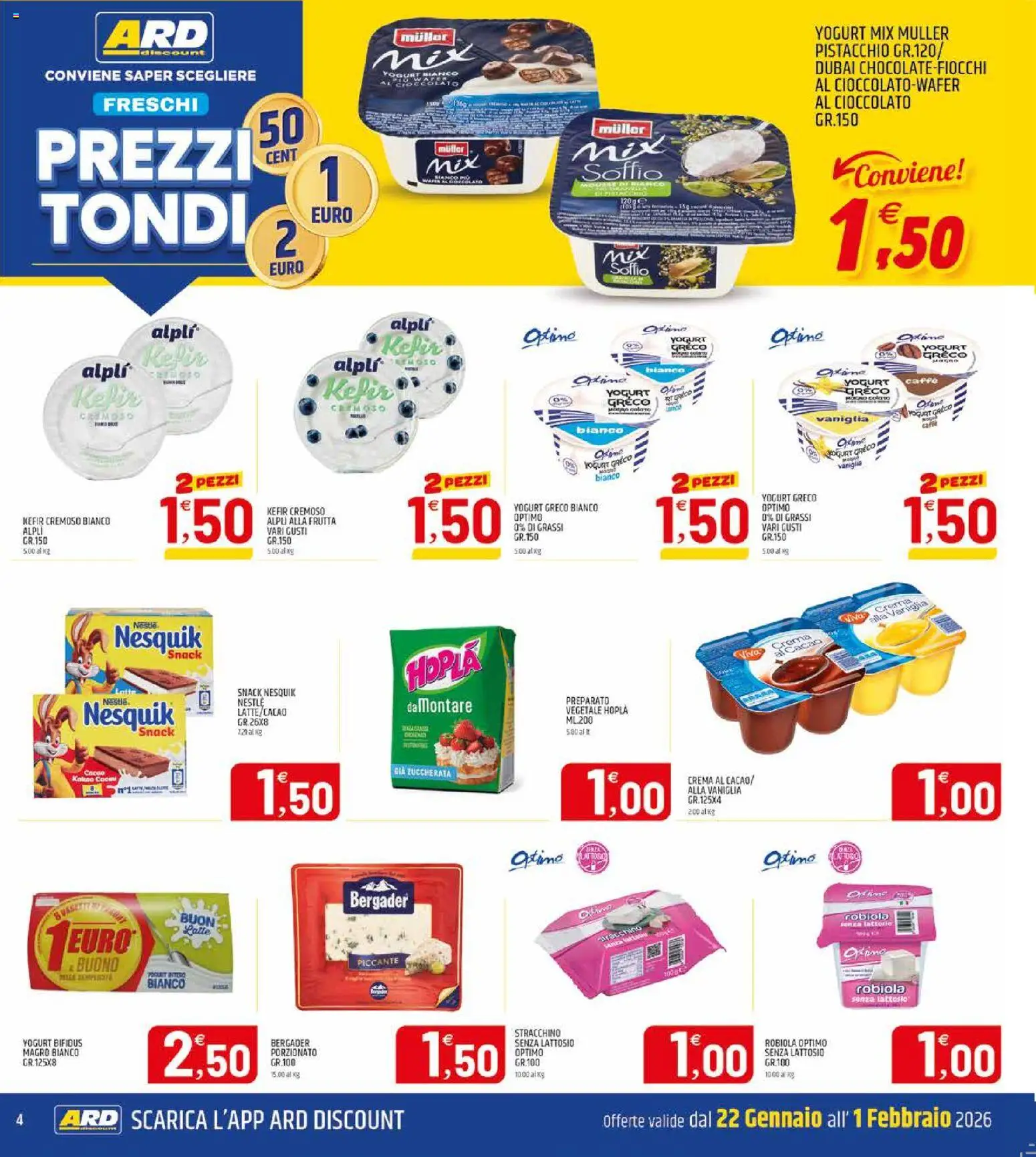 Volantino ARD Discount del 20.01.2026 | Pagina: 4 | Prodotti: Crema, Cioccolato, Frutta, Cacao