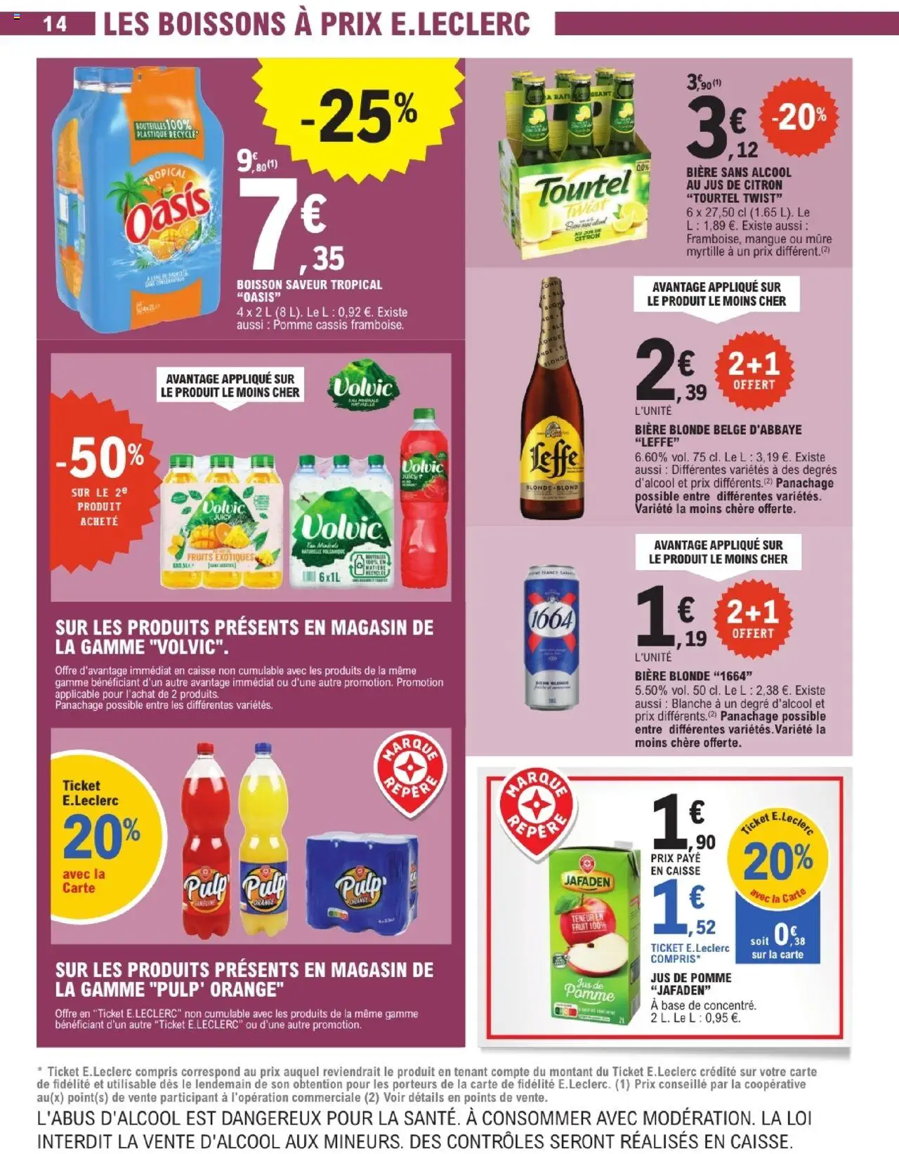  | Page: 14 | Produits: Alcool, Cassis, Citron, Jus