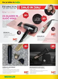 Merkur katalog akcije – veljaven od 01.11.2025 | Stran: 2 | Izdelki: Ravnalnik las, Glavnik, Strižnik, Brivnik