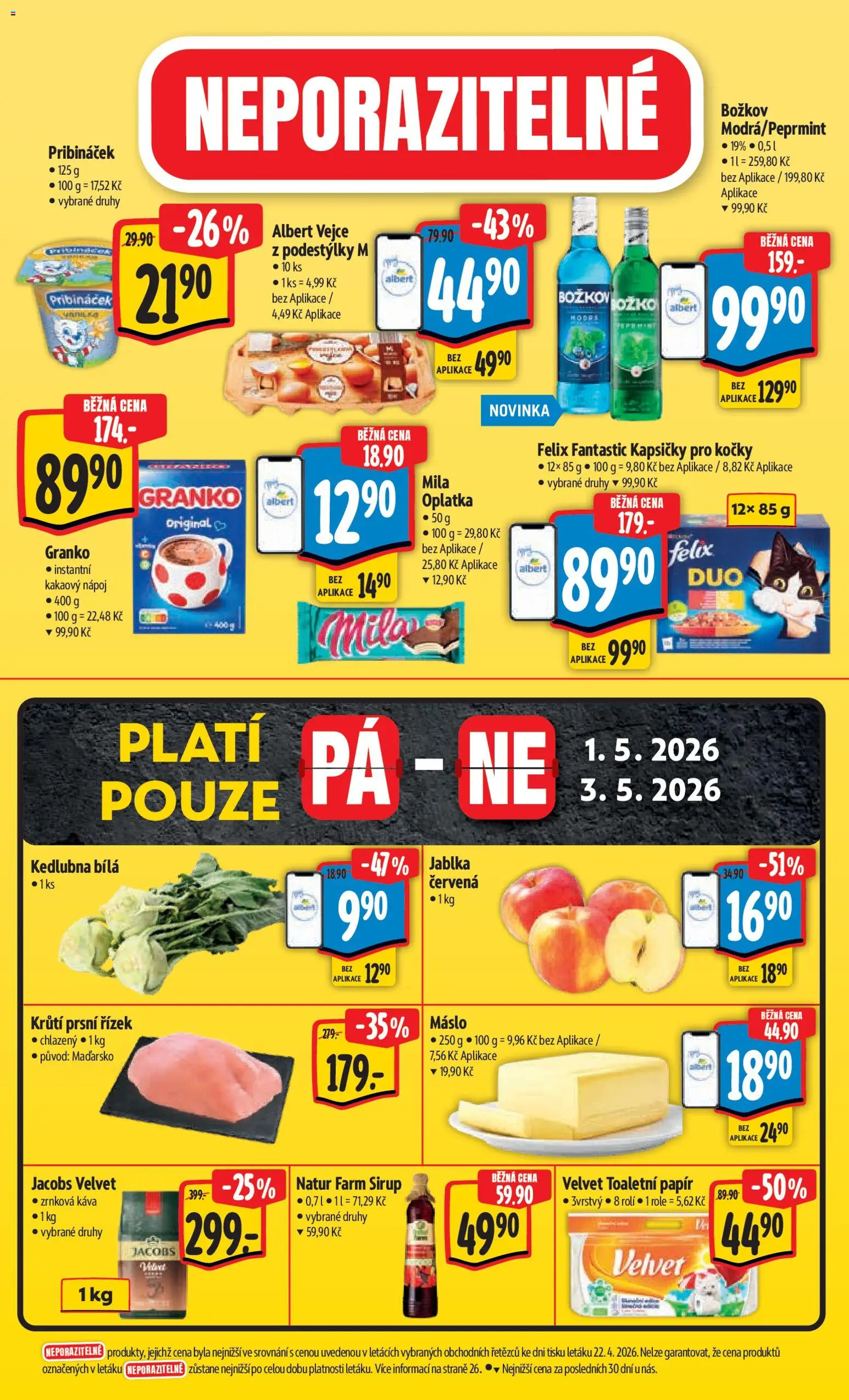 Albert leták - Hypermarket od 29.04.2026 | Strana: 7 | Produkty: Felix fantastic, Káva, Sirup, Kedlubna