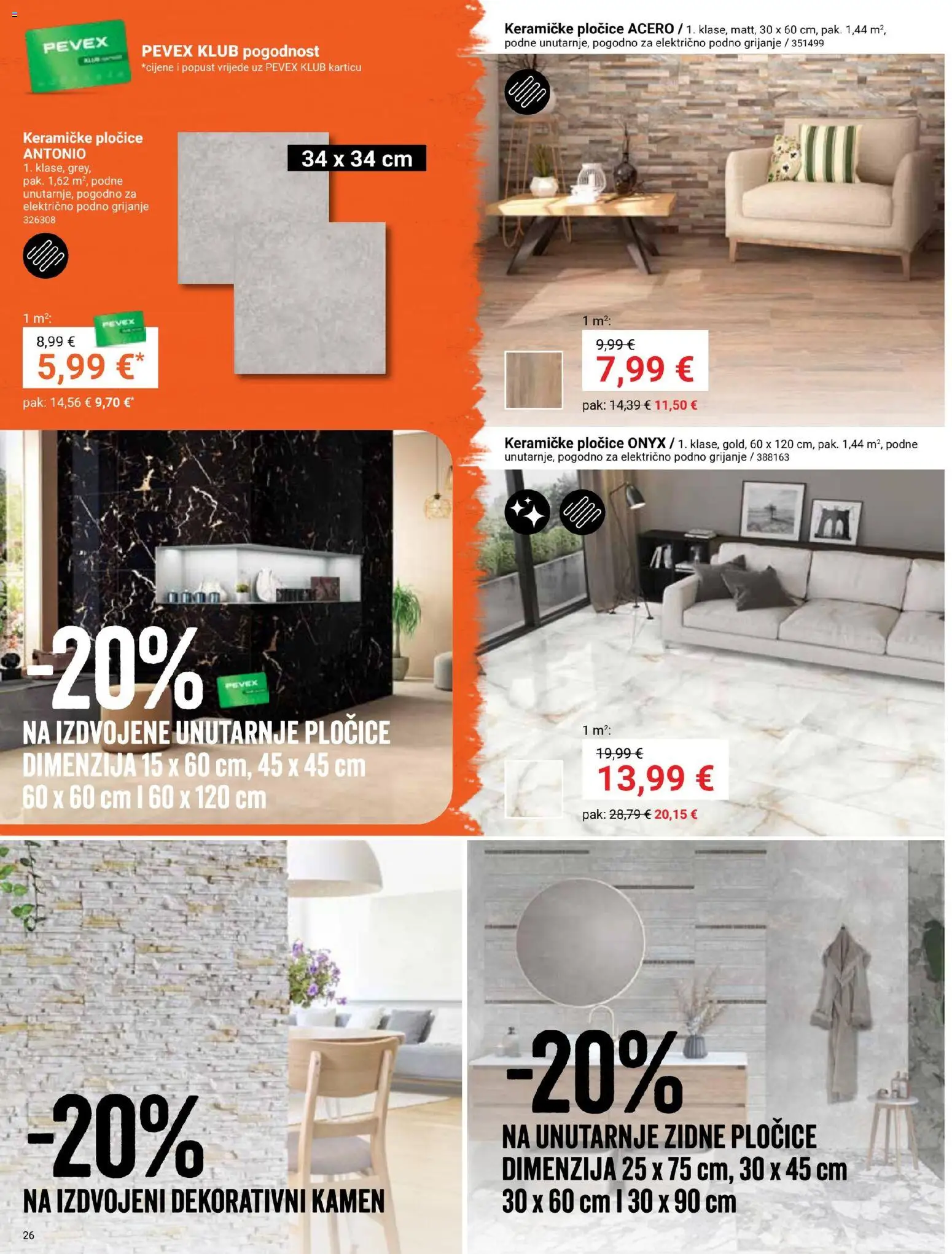 Pevex katalog | vrijedi od 23.10.2025 | Stranica: 26 | Proizvodi: Pločice