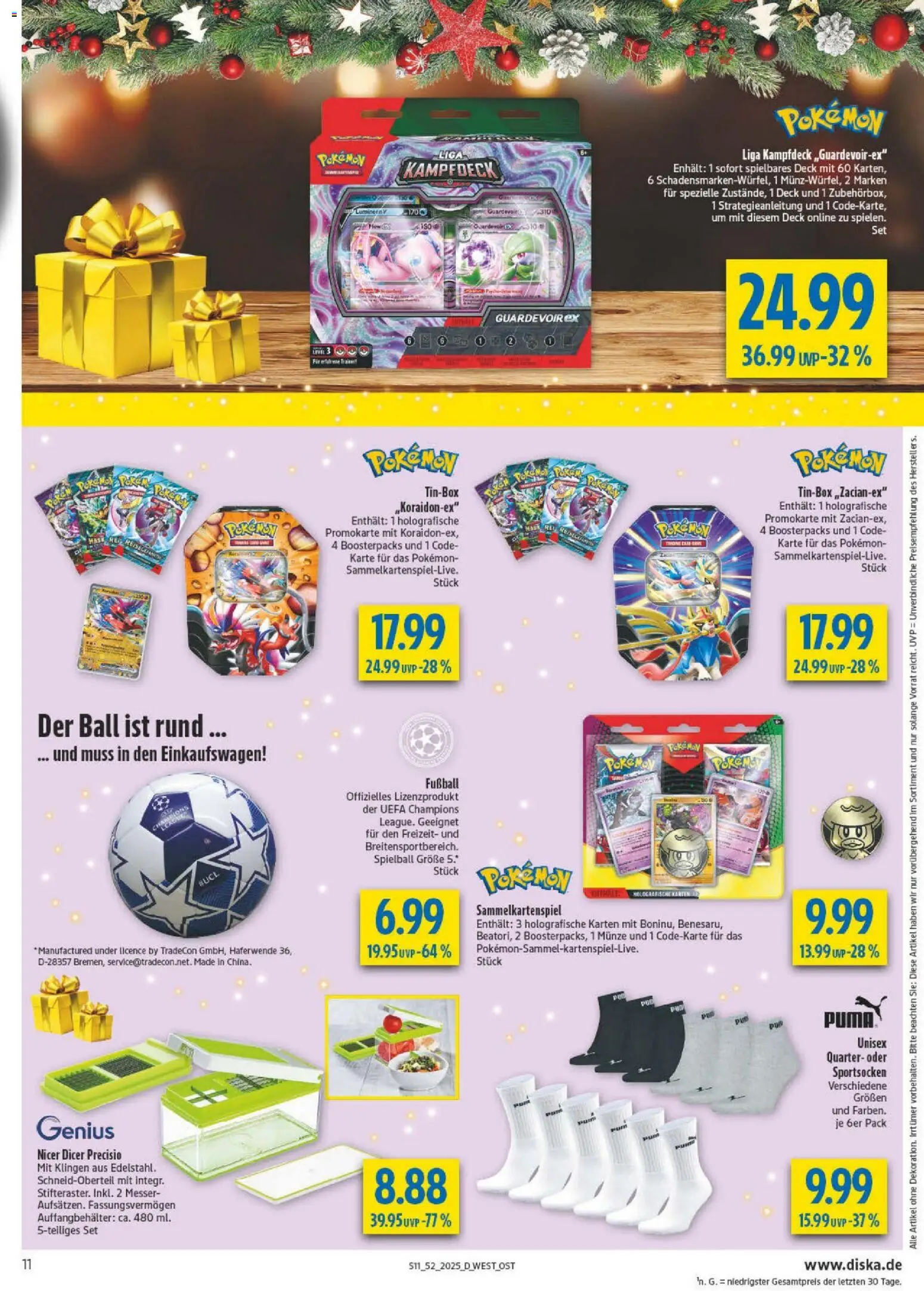 Diska - Diska Angebote Bayern KW52 – gültig ab 22.12.2025 | Seite: 11 | Produkte: Fußball, Reis