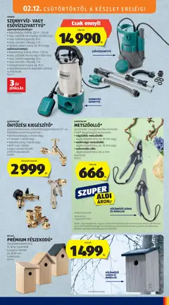 Aldi Akciós újság - amely érvényes a következő dátumtól: 12.02.2026 | Oldal: 25 | Termékek: Kábel, Szivattyú, Szennyvízszivattyú, Dekoráció