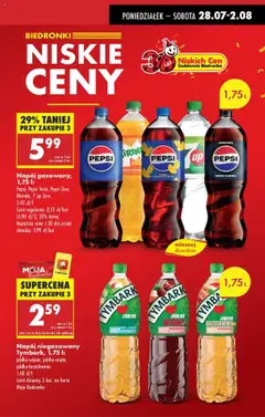 Biedronka gazetka od 28.07.2025 | Strona: 15 | Produkty: Brzoskwinia, Karta, Pepsi, Cytryny